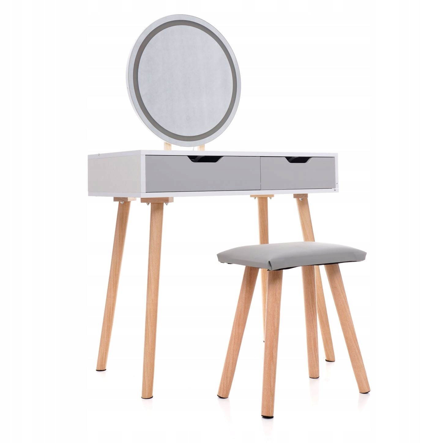 Dressing Table with mirror LED SCANDI 03 Scandinavian