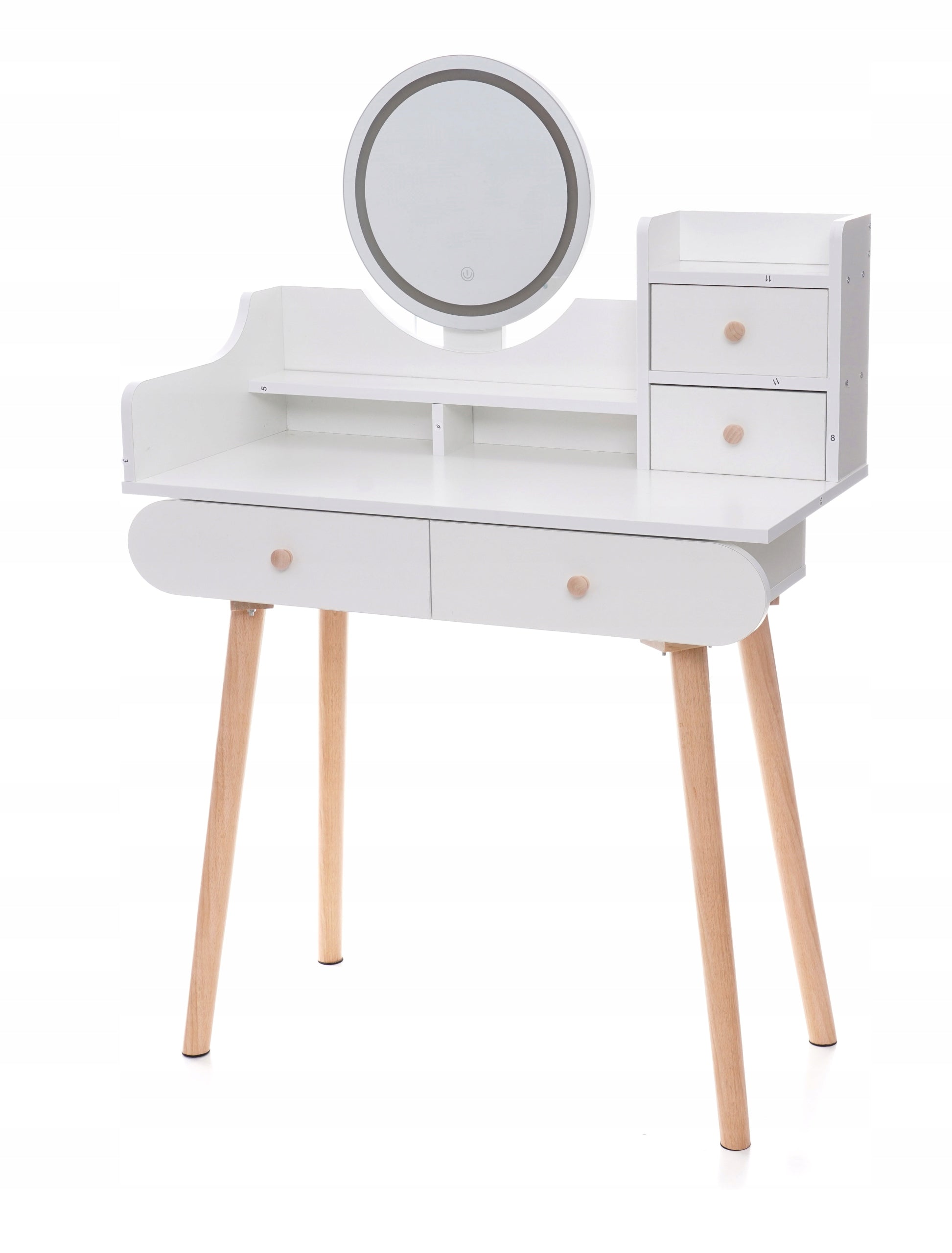 Dressing Table with mirror LED SCANDI 05 Scandinavian Brand Lucaro