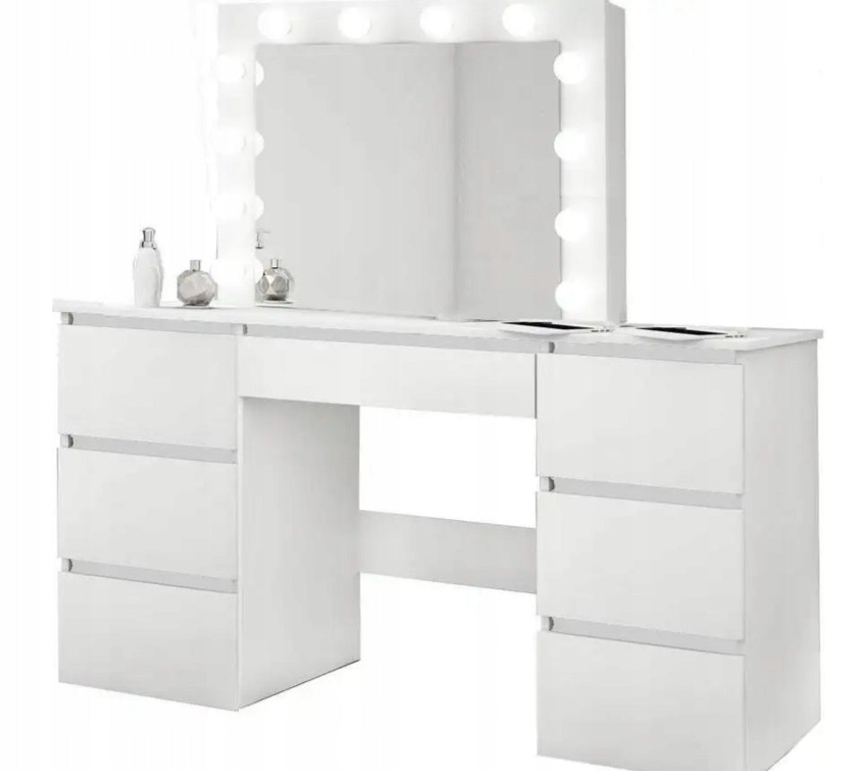 Dressing Table with mirror LED SCANDI 08 Scandinavian Brand Lucaro