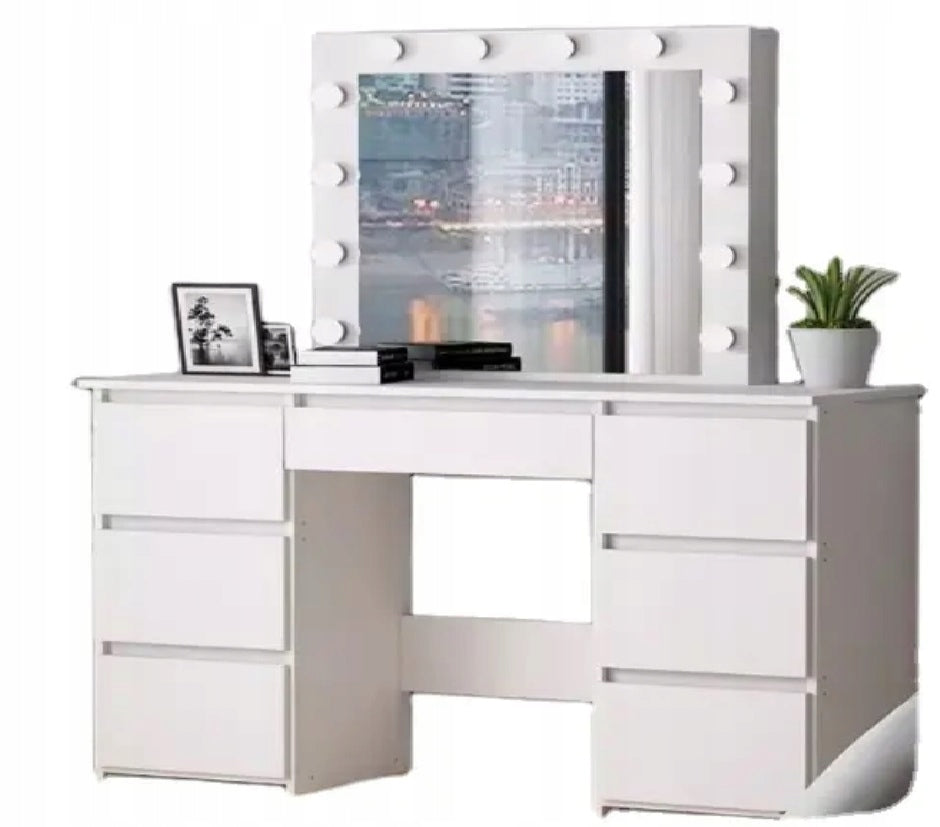 Dressing Table with mirror LED SCANDI 08 Scandinavian Furniture depth 43 cm