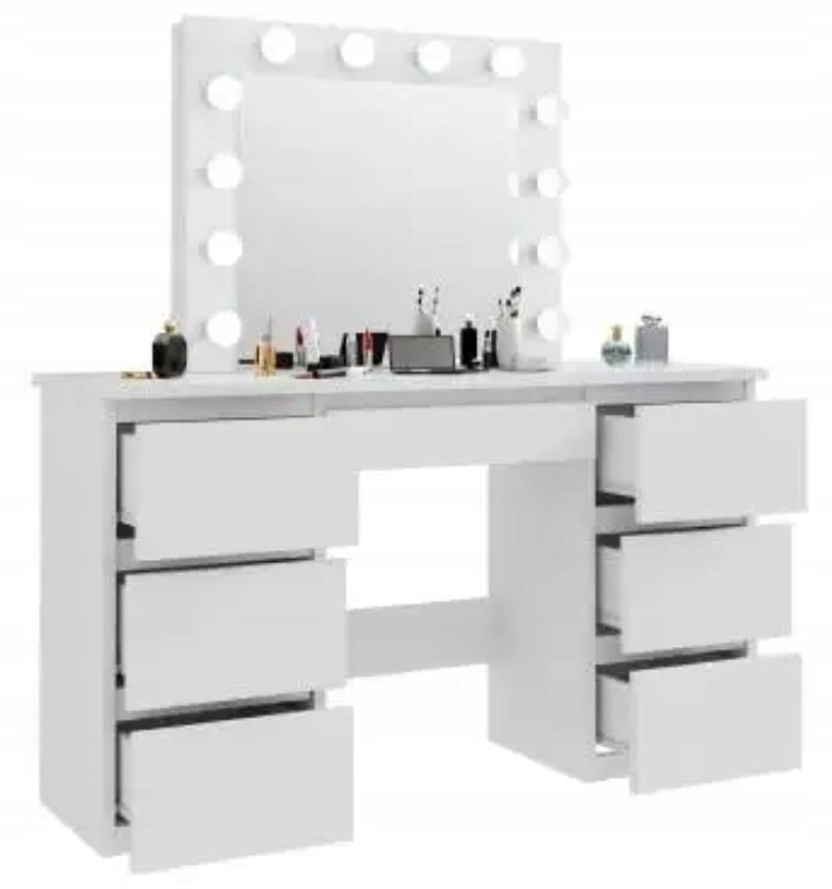 Dressing Table with mirror LED SCANDI 08 Scandinavian