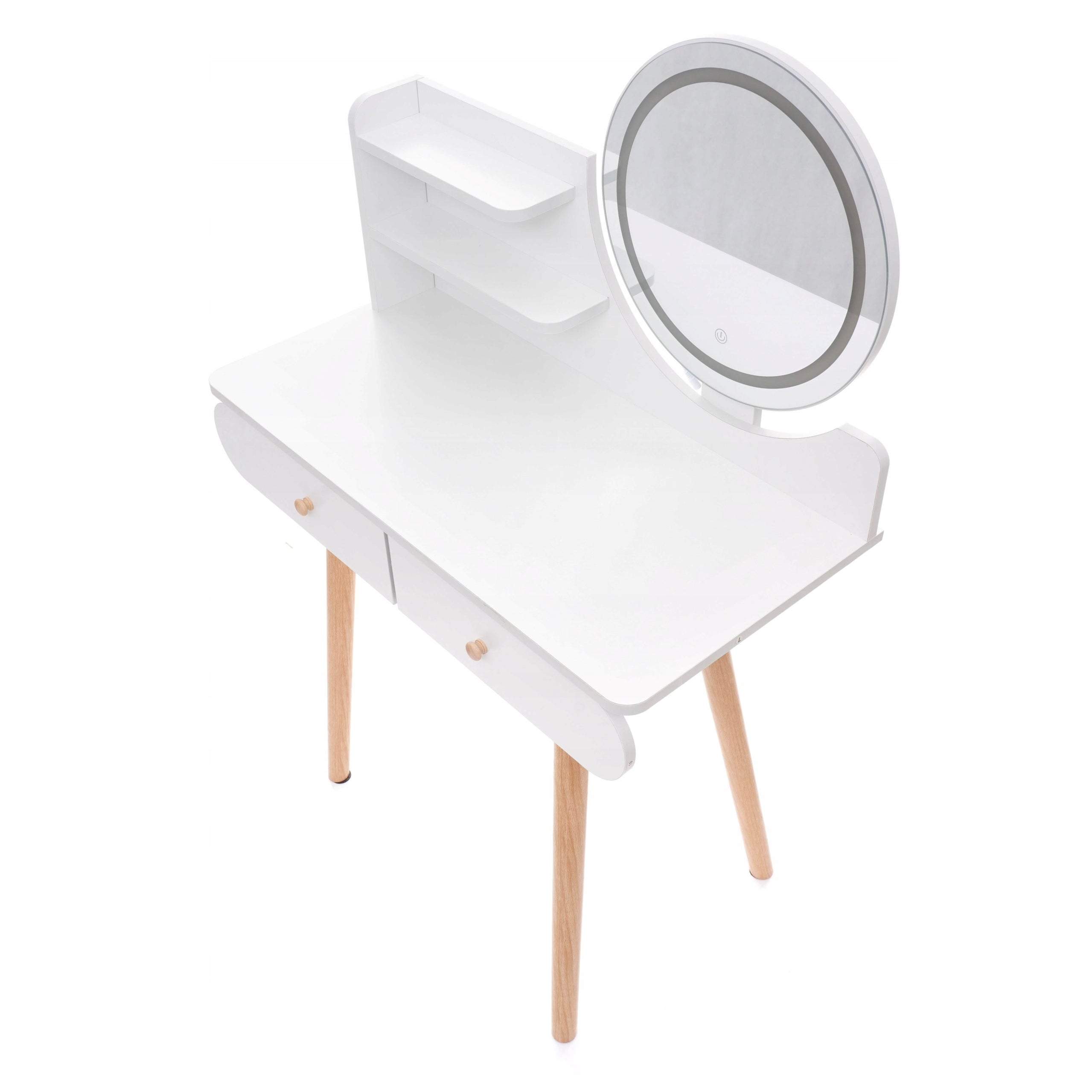 Dressing Table with mirror LED SCANDI 09 Scandinavian Furniture width 80 cm