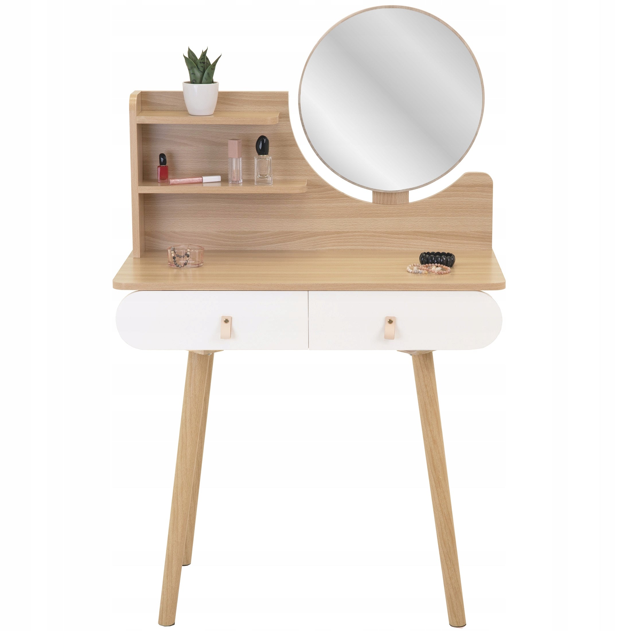 Dressing Table with mirror SCANDI cosmetic Scandinavian Furniture height 120 cm