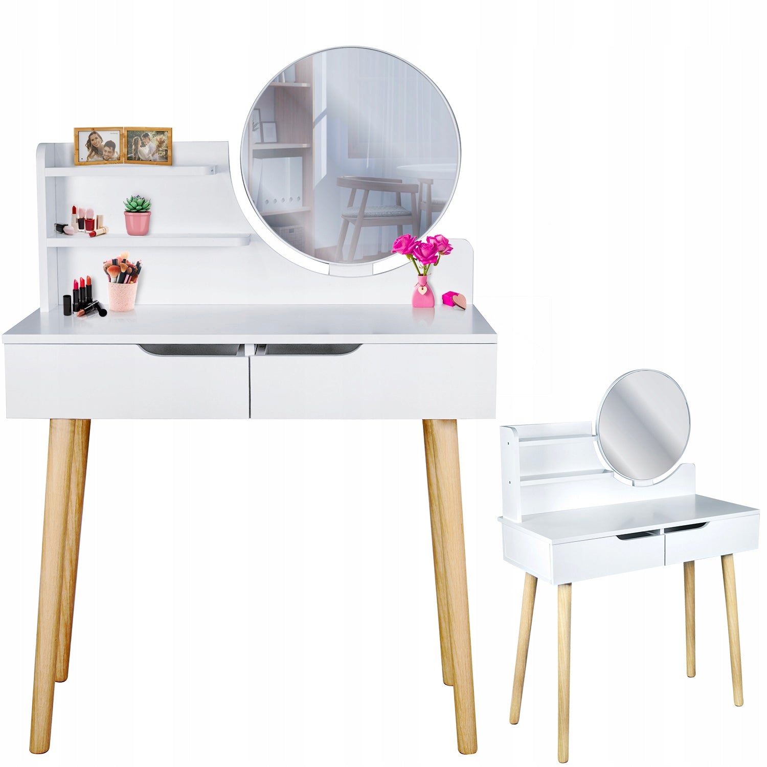 Dressing Table with mirror SCANDI cosmetic Scandinavian