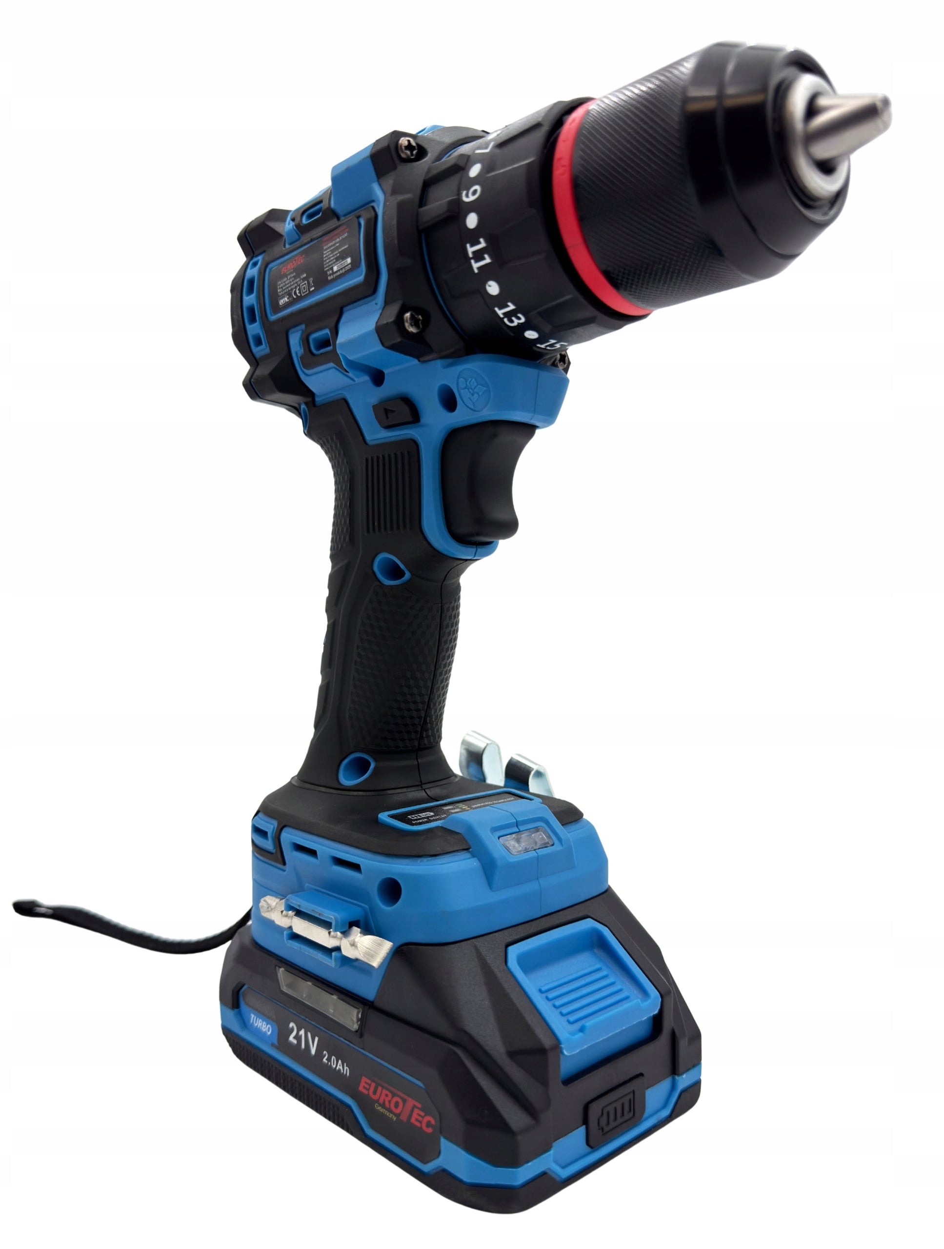 Drill Cordless Screwdriver 21V Stroke 50Nm Brushless 2x Rechargeable Packaging status original