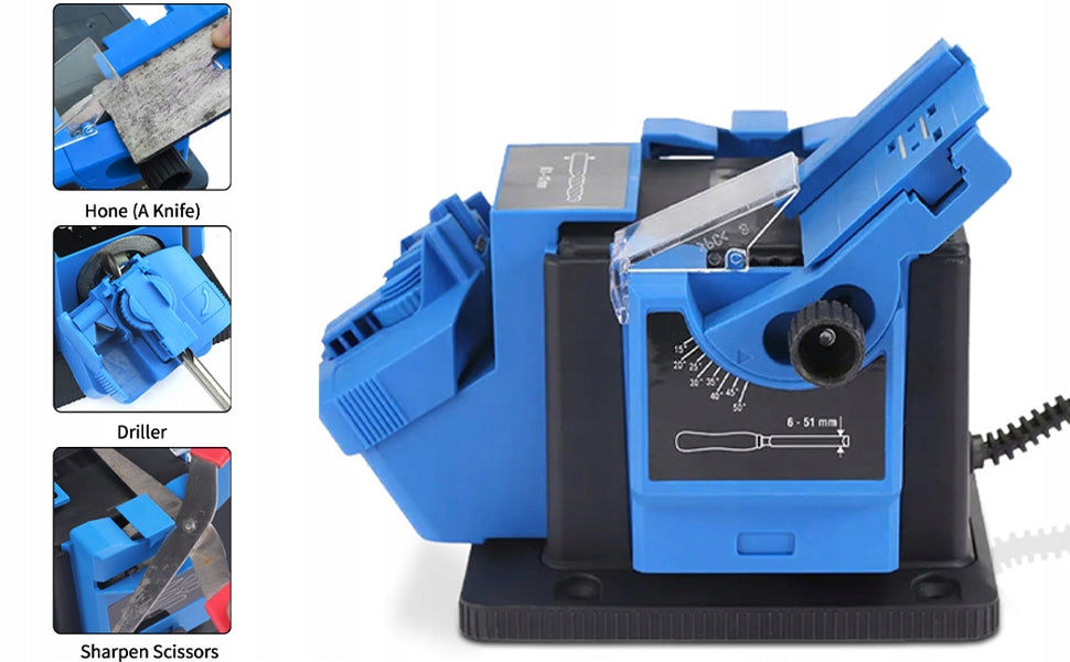 Drill Sharpener 3-13mm Electric Chisel Knives 4in1 Strong Professional Manufacturer code Ostrzałka do wierteł 3-13 mm elektryczna 4w1