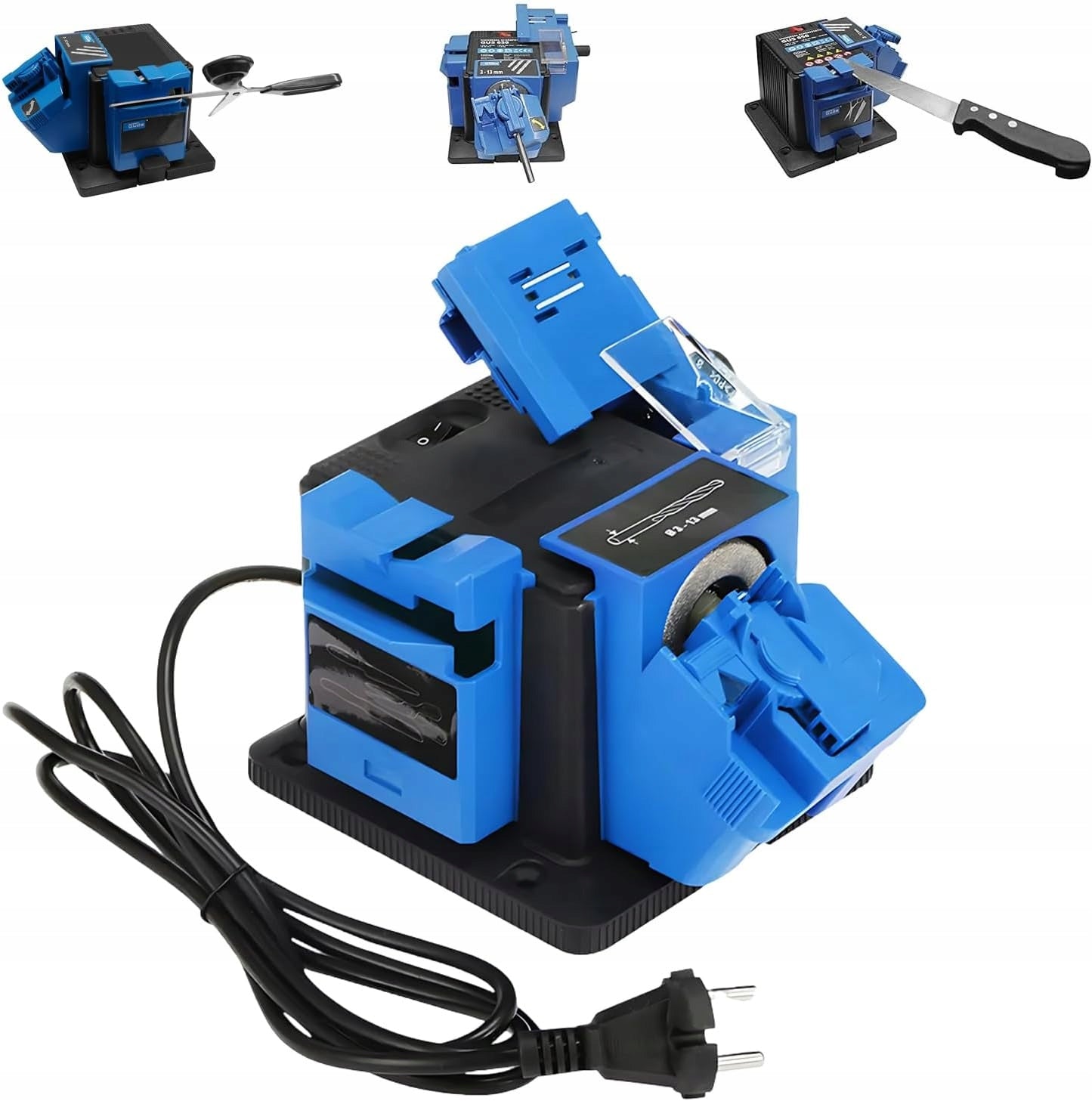 Drill Sharpener 3-13mm Electric Chisel Knives 4in1 Strong Professional
