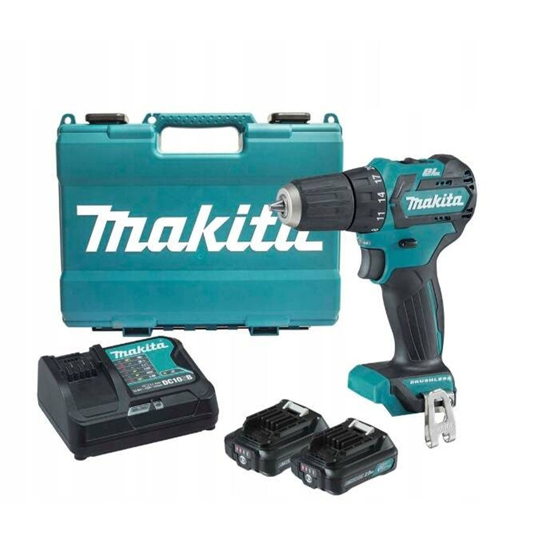 Drill/driver Makita DF332DSAE 12V MAX CXT 2x2Ah 35Nm BL XPT suitcase