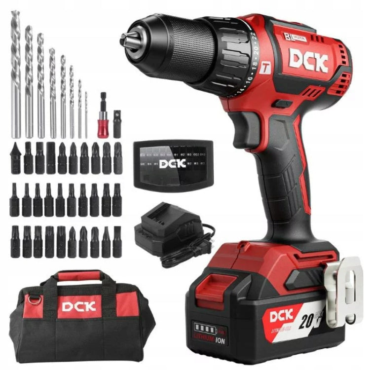 Drilling machine DCK 20V cordless screwdriver + SUITCASE