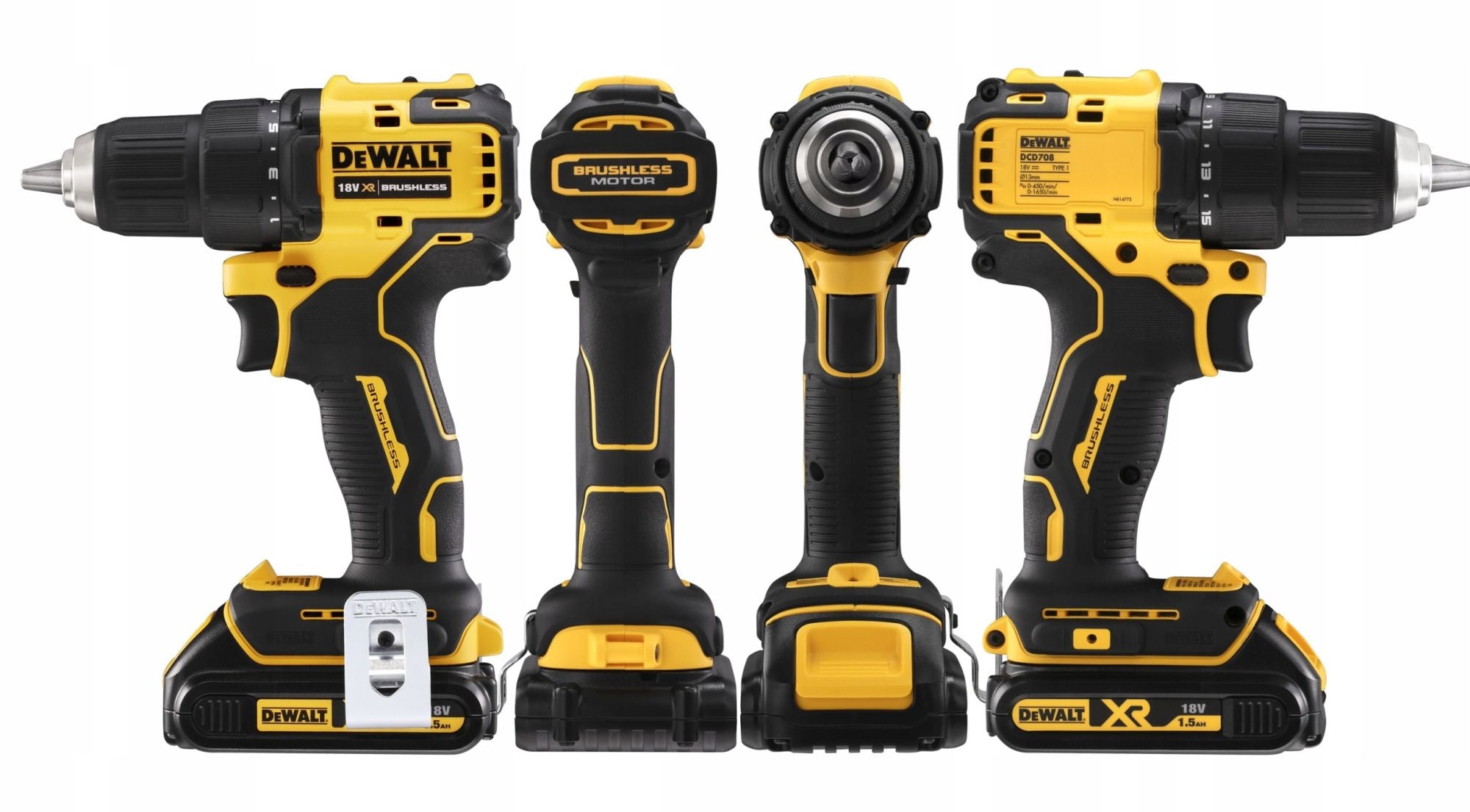 Drilling machine DeWalt cordless DCD708D1T-QW 18V XR / PL / Manufacturer code DCD708D1T