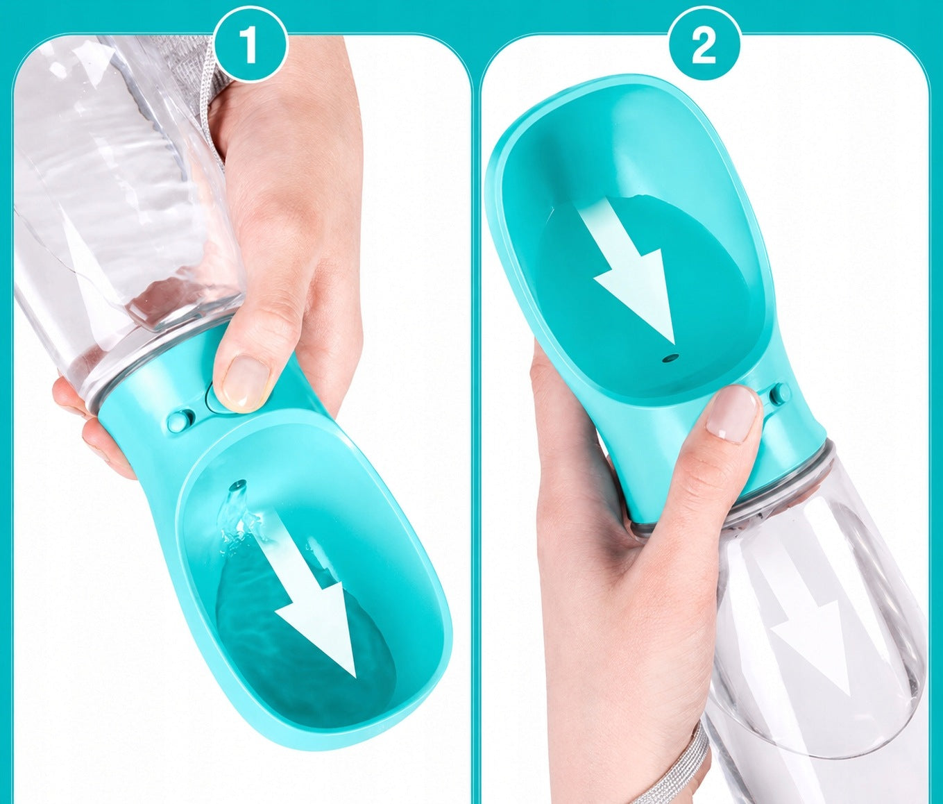 Drinker plastic dog drinker for pet bowl 0,35 l Brand no brand