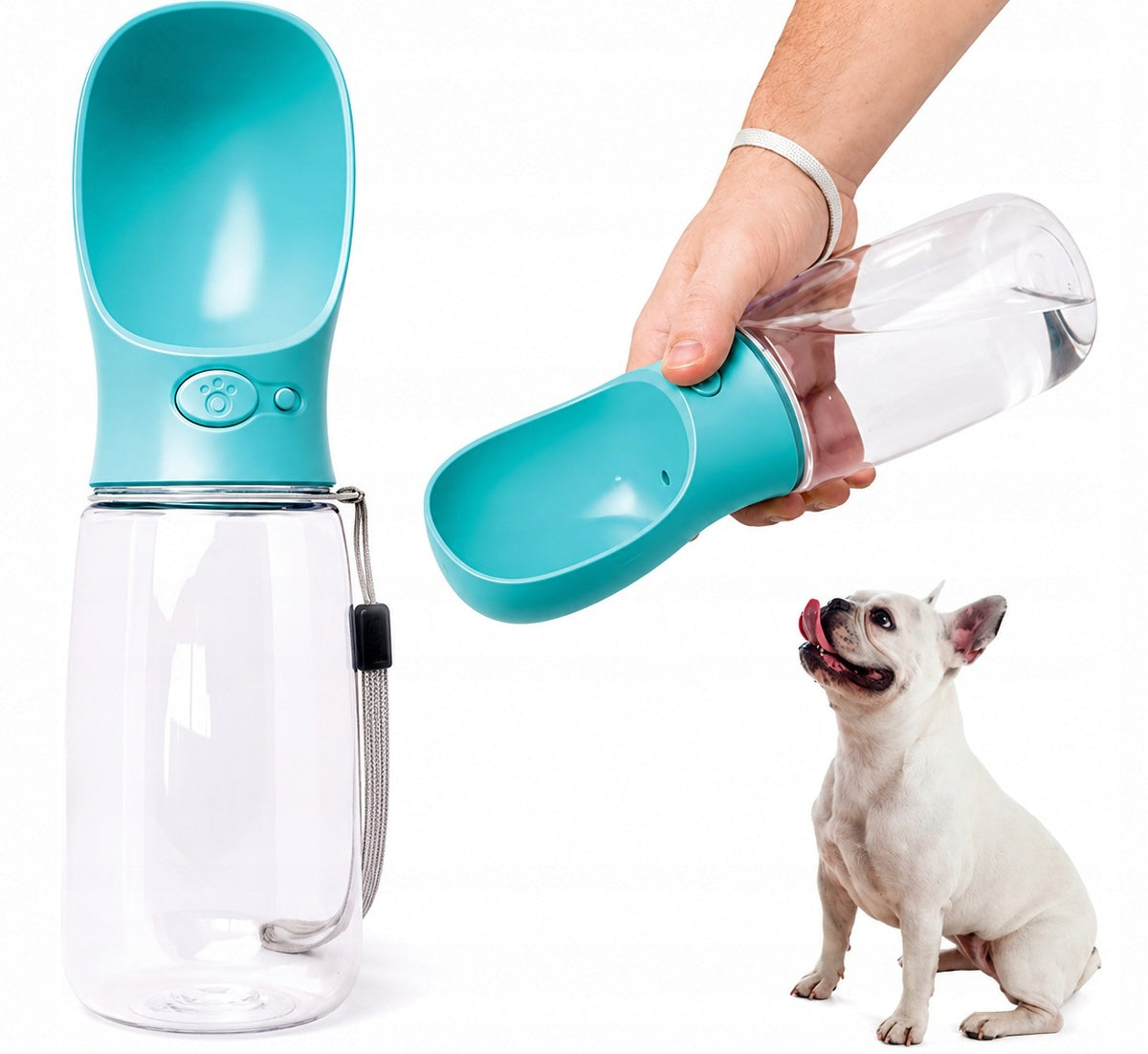 Drinker plastic dog drinker for pet bowl 0,35 l