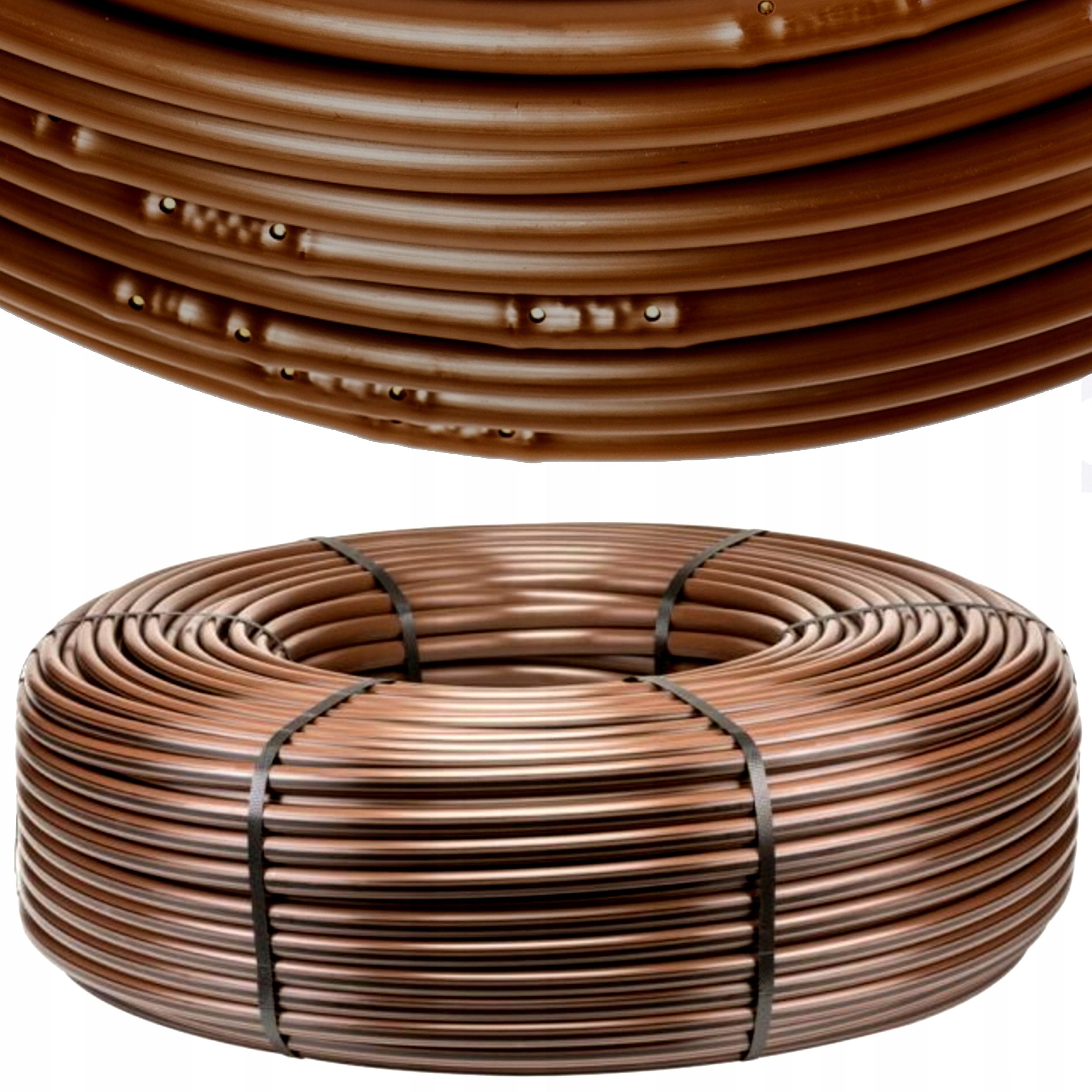 Drip Line 16mm 100m BRONZE Compensation Super Efficient Droplet Hose Packaging status original