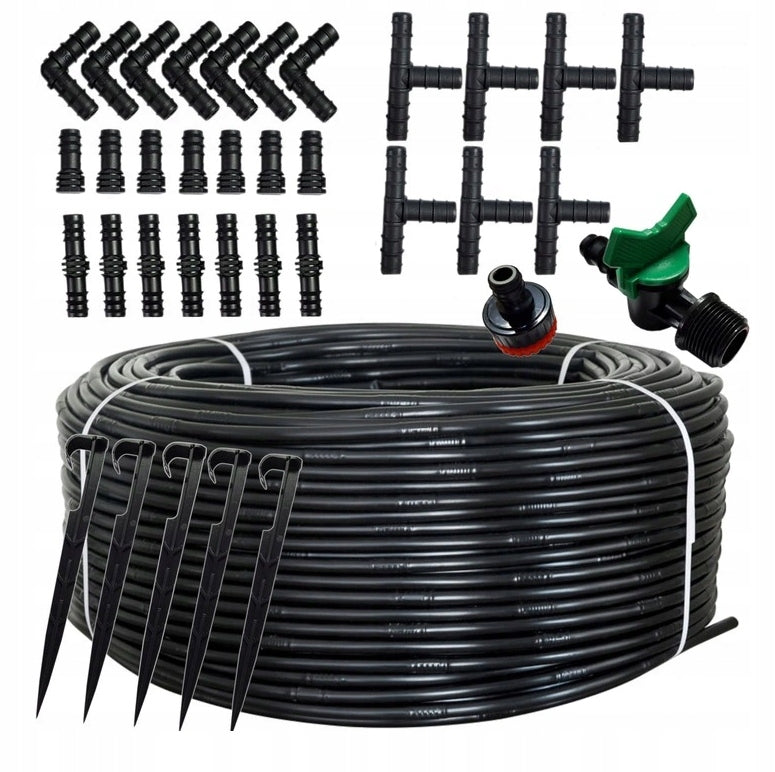 Drip line 100m +100 pins /131 accessories