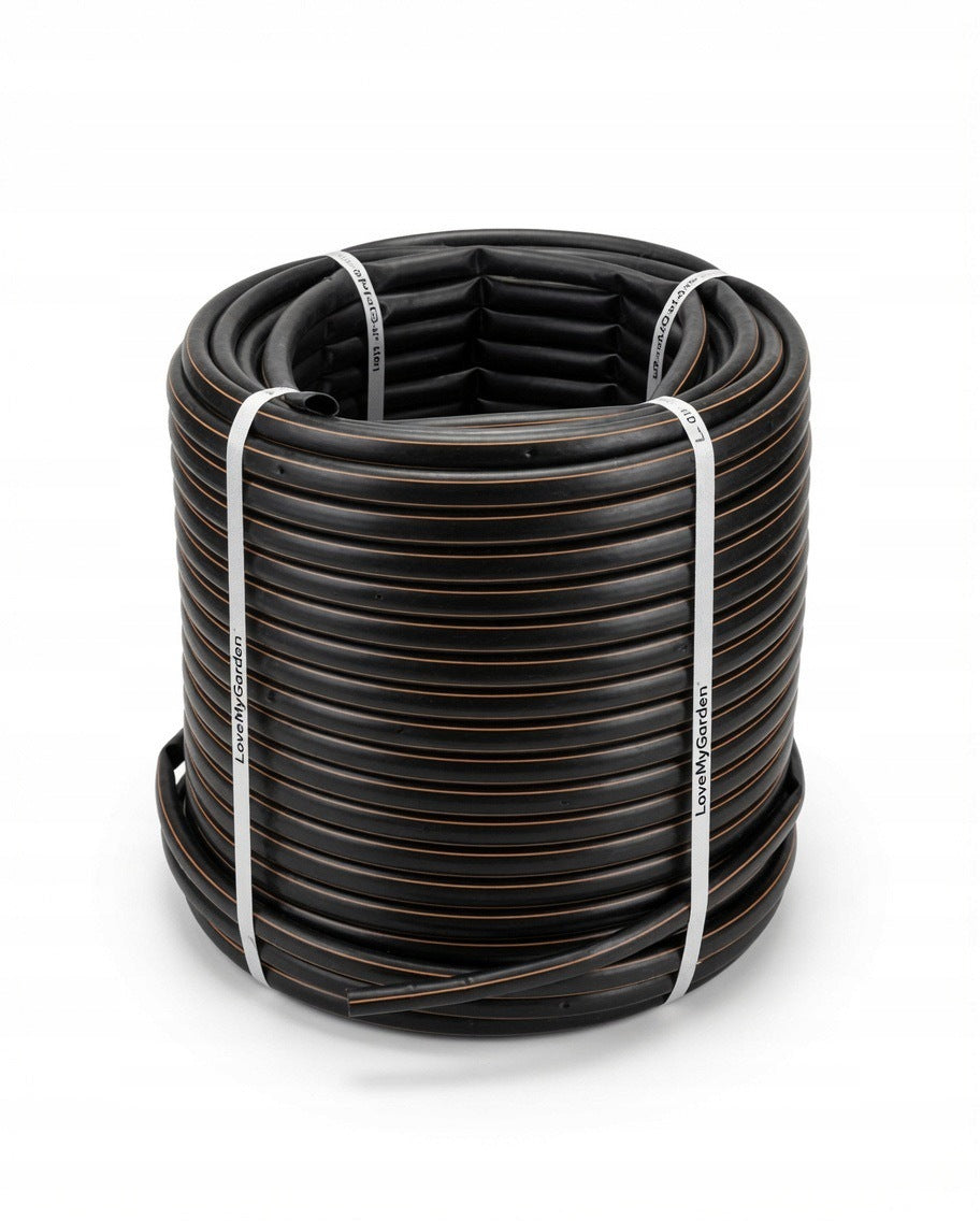 Drip line Black 16mm 30cm roll 100m with Without Compensation expenditure 1l/h Brand LoveMyGarden