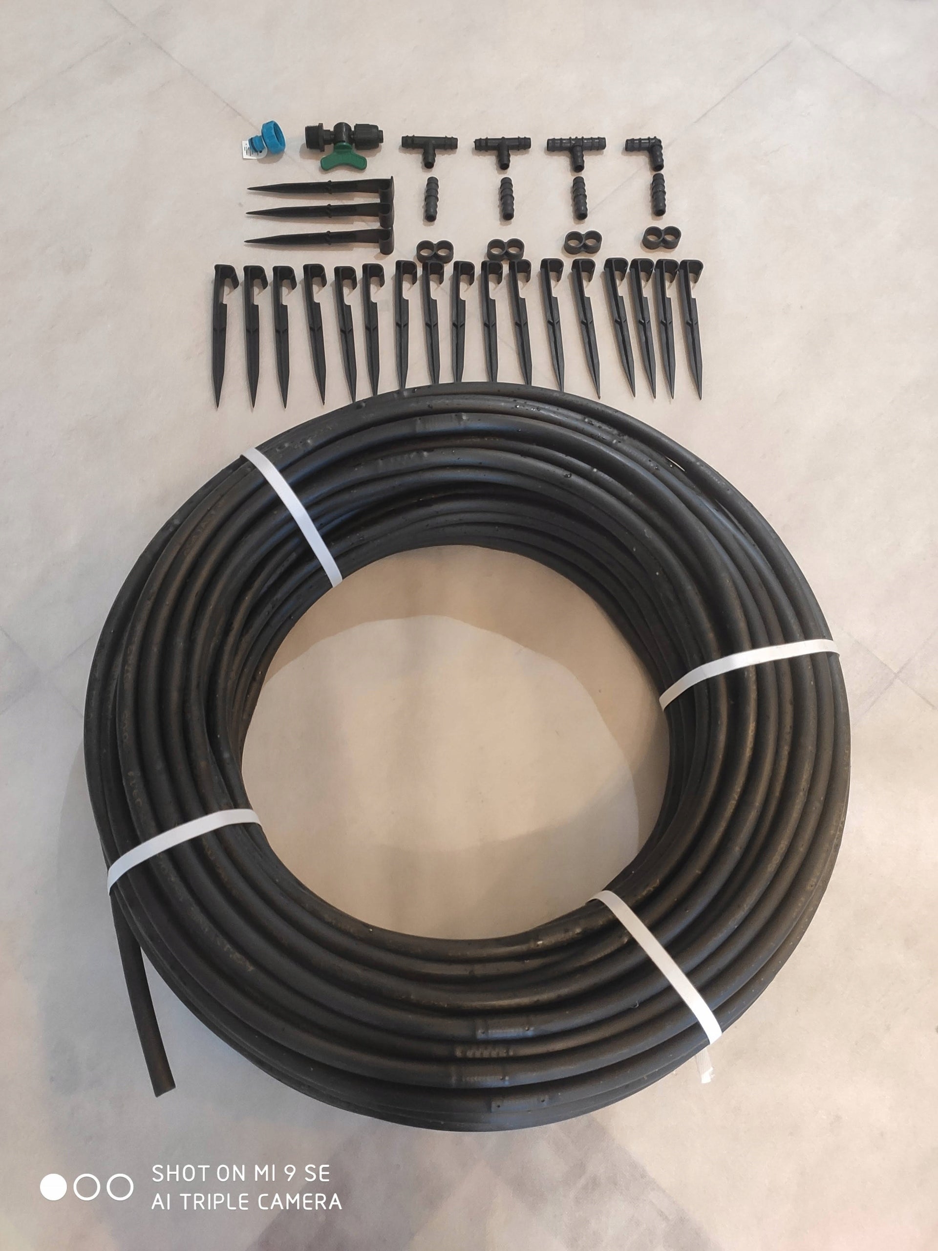 Drip line with accessories 25m for irrigation