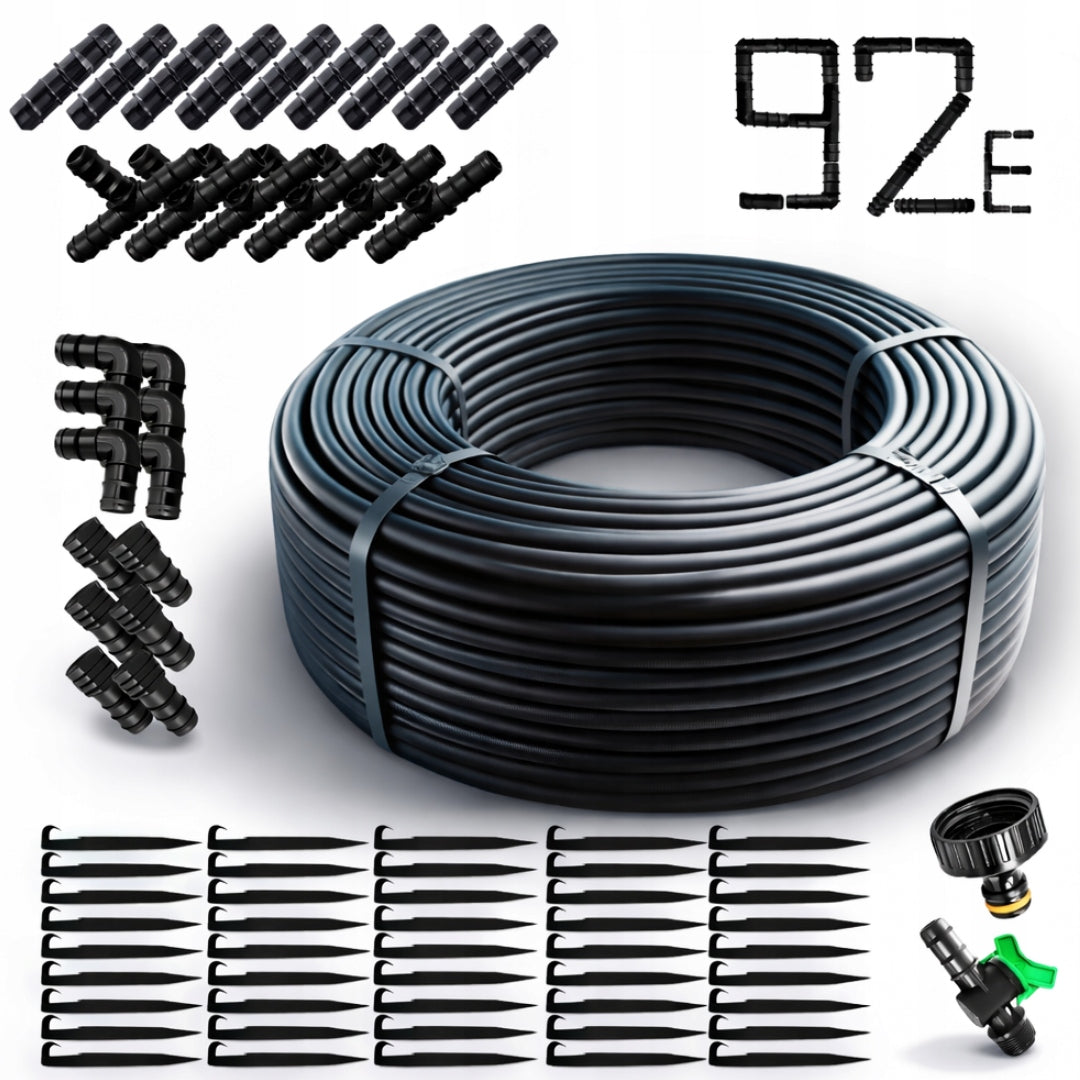 Drip line with compensation drip irrigation 100m 92el strong hose
