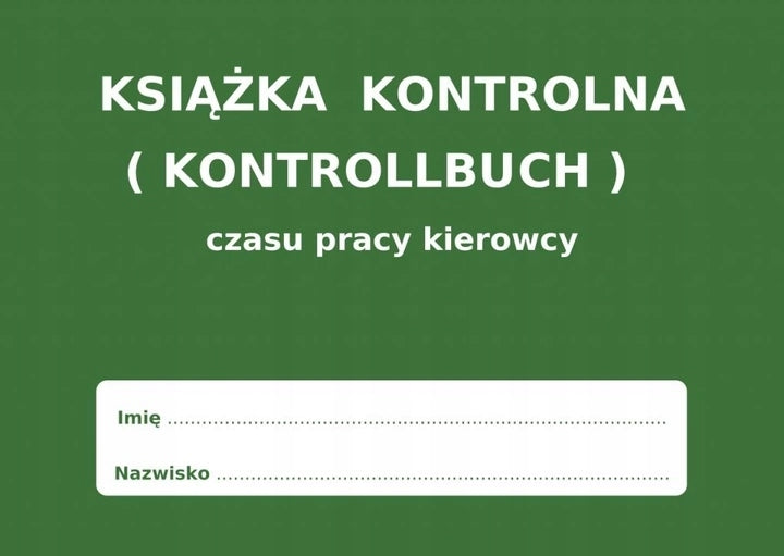 Driver's working time book KONTROLLBUCH - 10 pcs