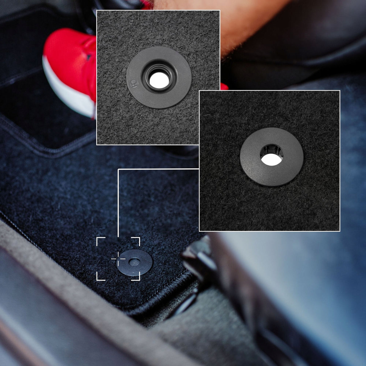 Driver velour rug for: Ford Focus MK3 hatchback, sedan, station wagon (2010 Manufacturer's catalog number KILCW0092