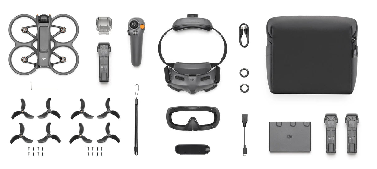 Drone DJI Avata 2 Fly More Combo 4K 2150mAh 23min 19m/s + 3x batteries Manufacturer code CP.FP.00000151.01