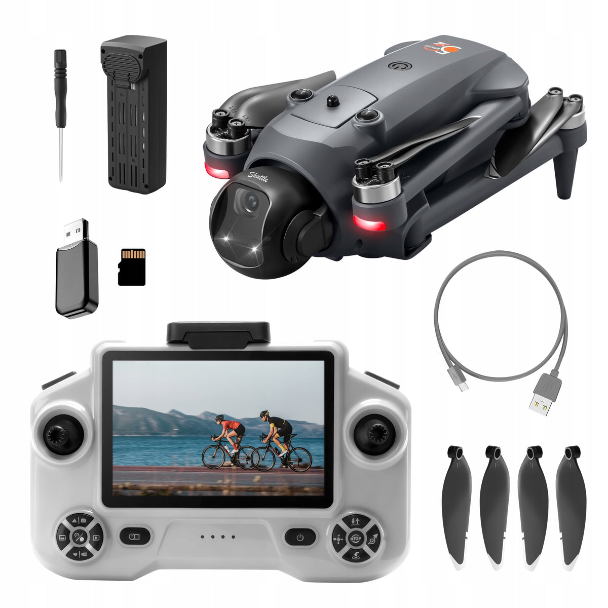 Drone with Camera YL059 GPS WIFI 3x AKU Obstacle Avoidance Packaging status original