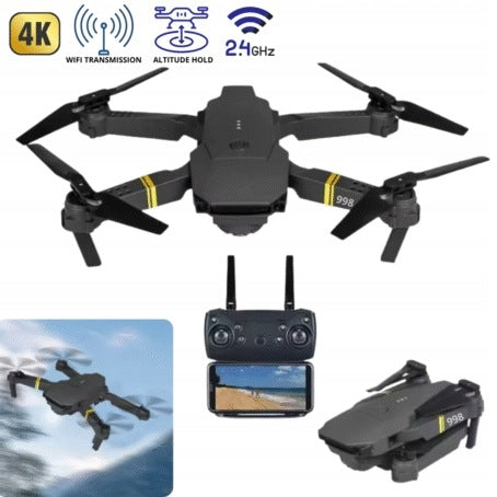 Drone with HD Camera – Foldable WiFi Quadrocopter with Remote Control