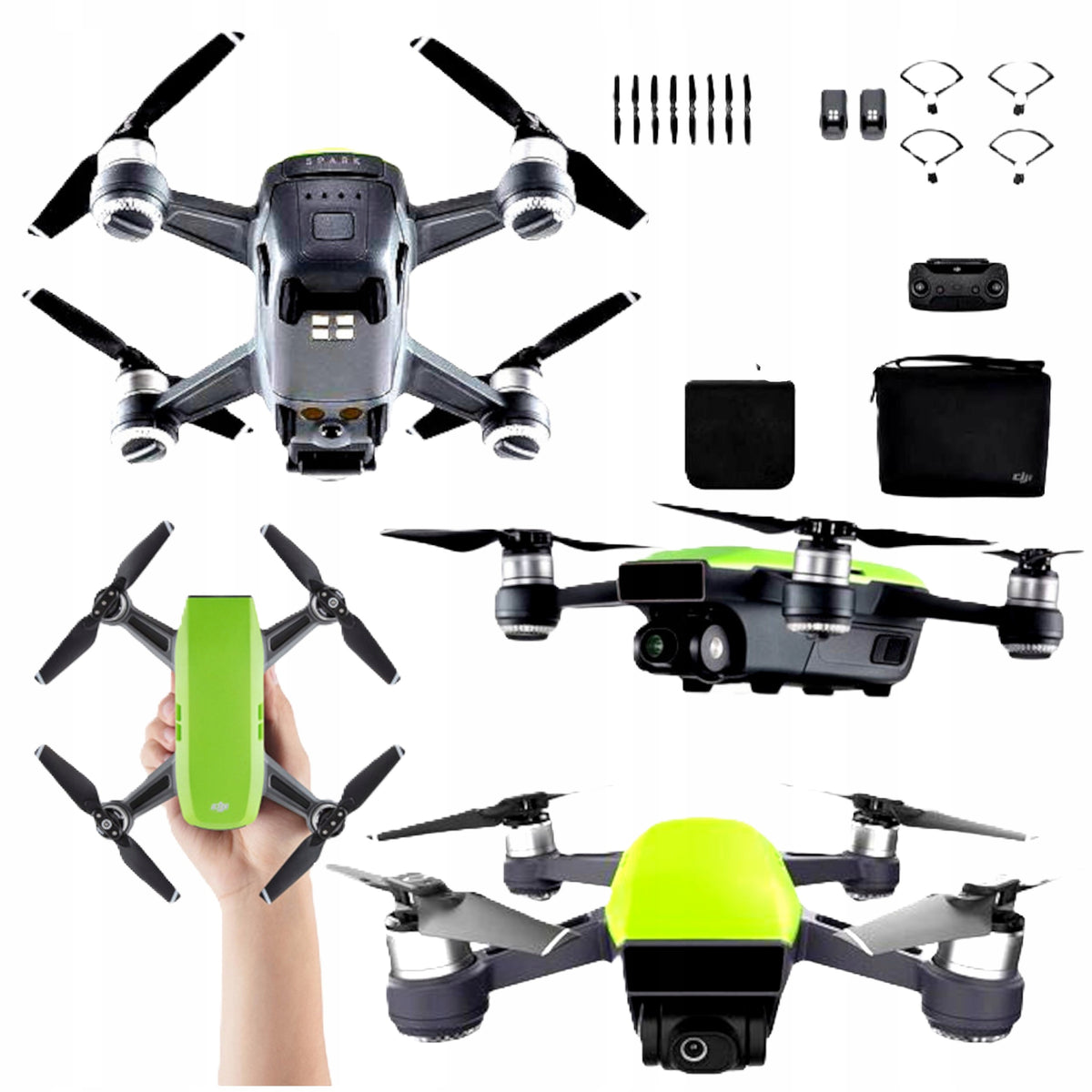 Drone with camera DJI SPARK mini fly WiFi 2000 m 1480 mAh avoiding obstacles