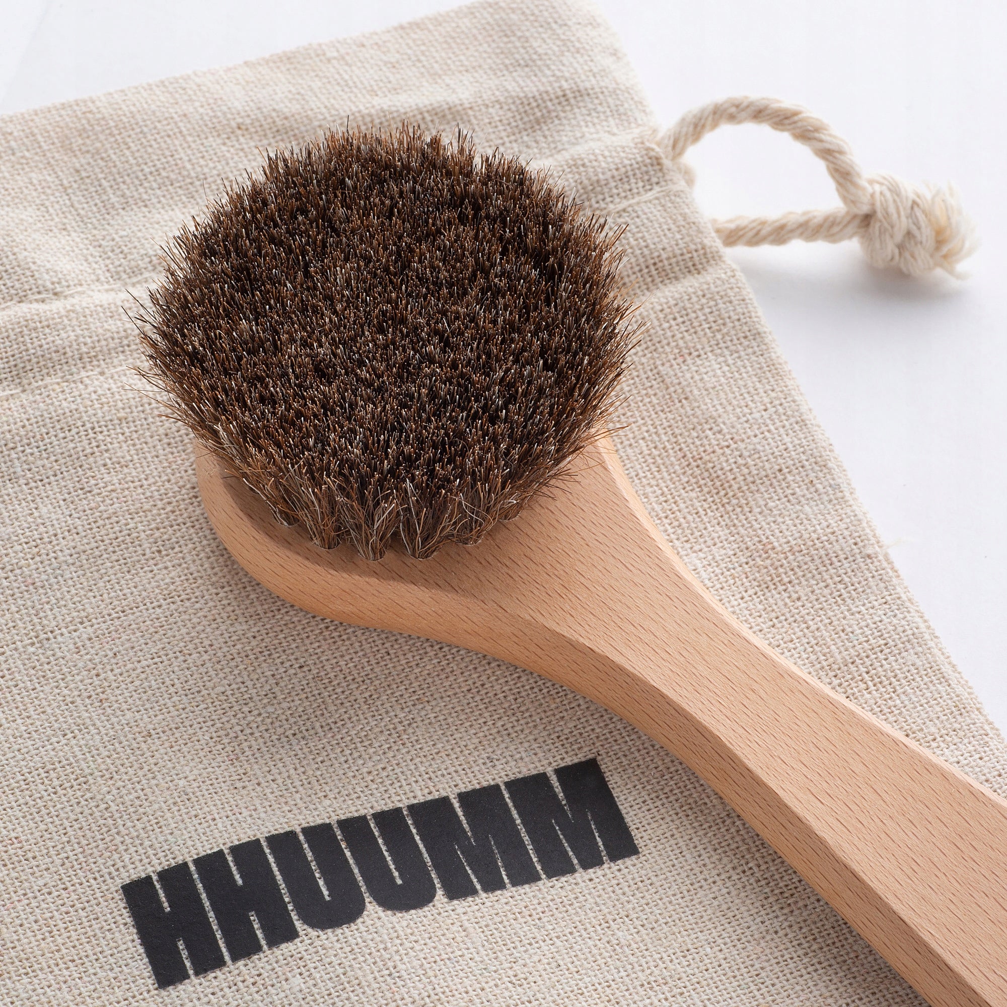 Dry Face Massage Brush Firms and Smoothes Skin HHUUMM No.15 Kind manual
