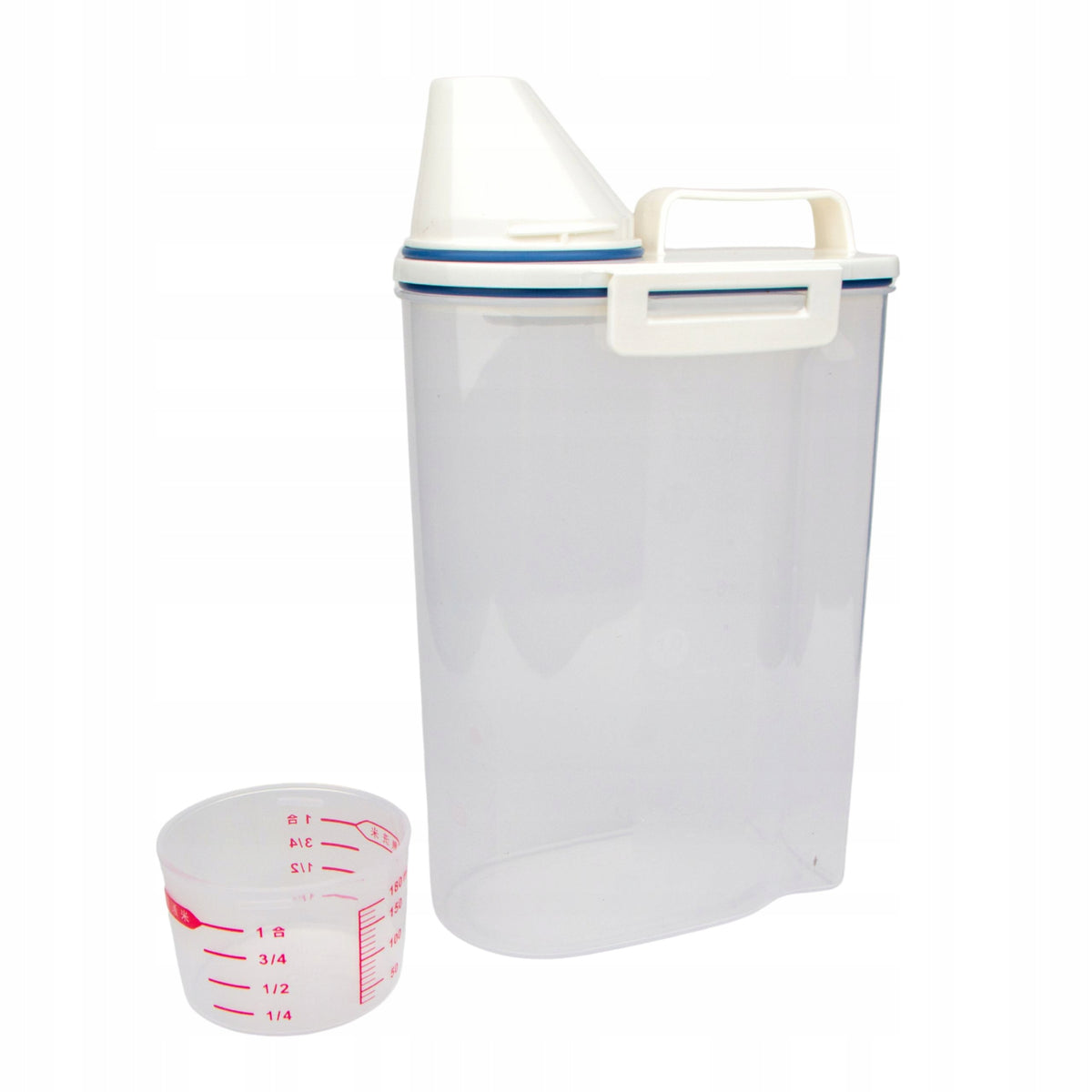 Dry cat food container with dispenser 2,3L + measuring cup Manufacturer code 002311