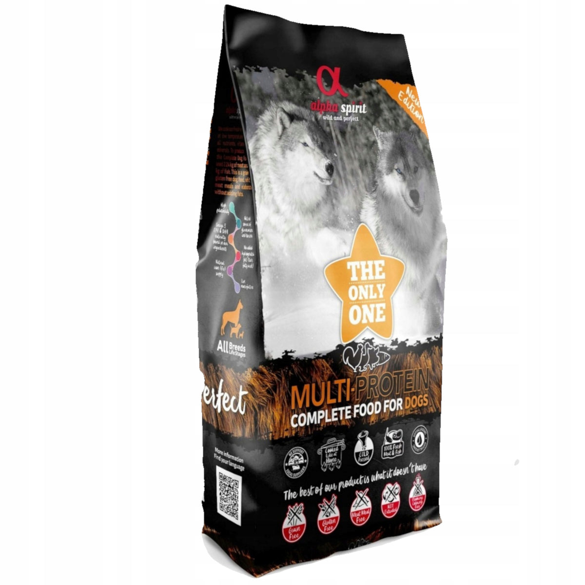 Dry food Alpha Spirit Multiprotein 12kg complete for adult dogs
