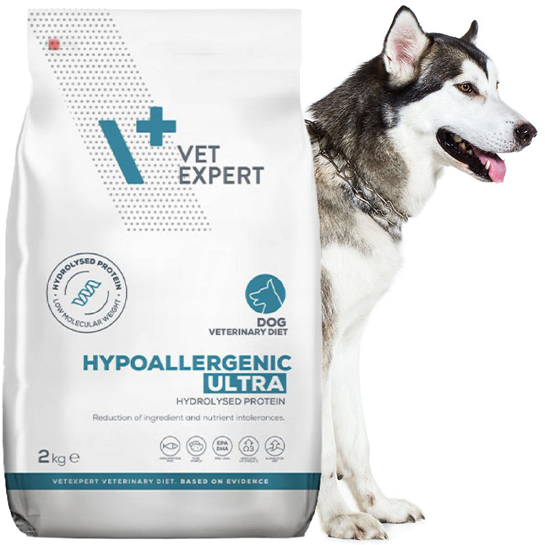 Dry food for dogs with allergies Vet Expert Hypoallergenic Ultra with fish 2kg Brand Vet Expert