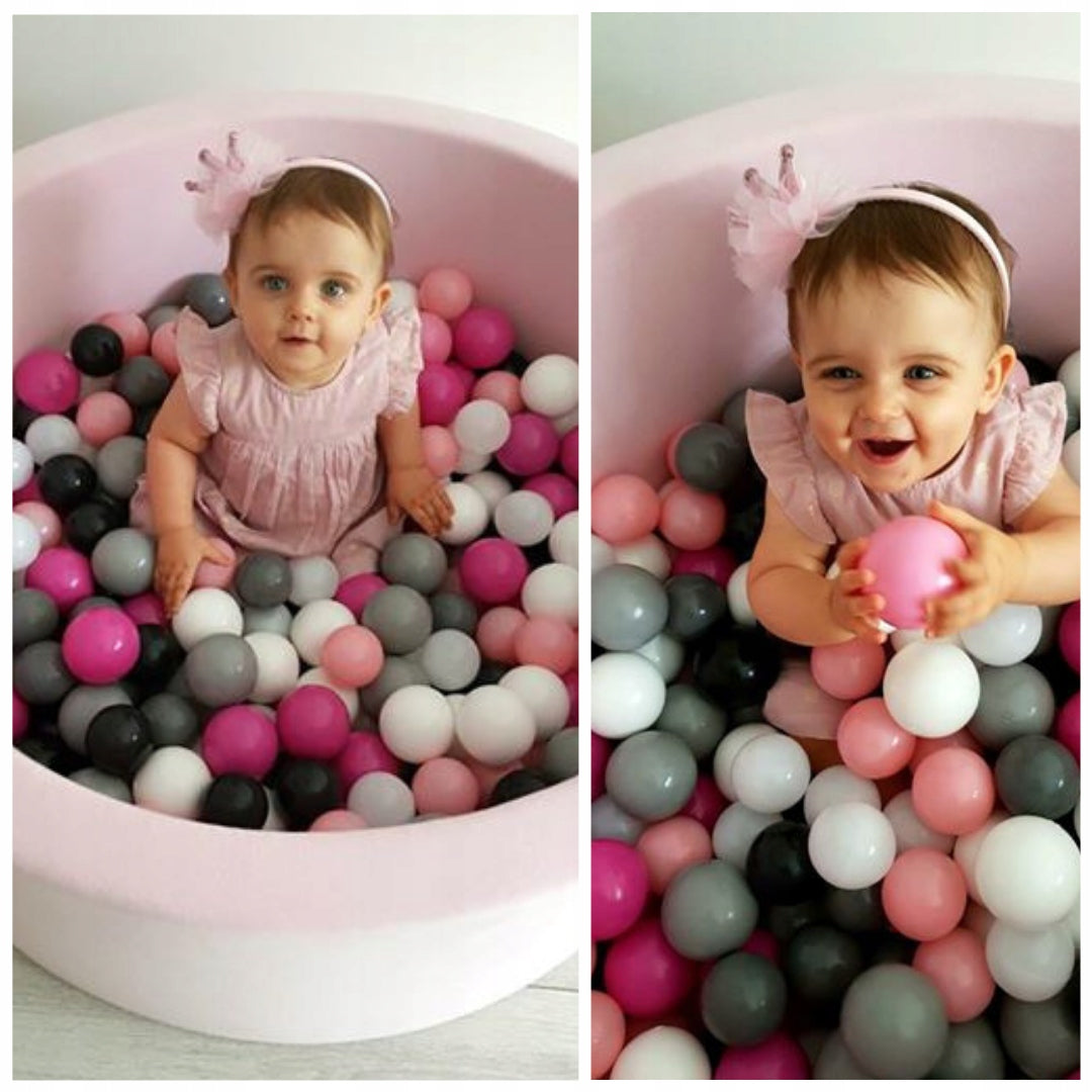 Dry pool 130x30cm powder pink without balls Brand Mimii