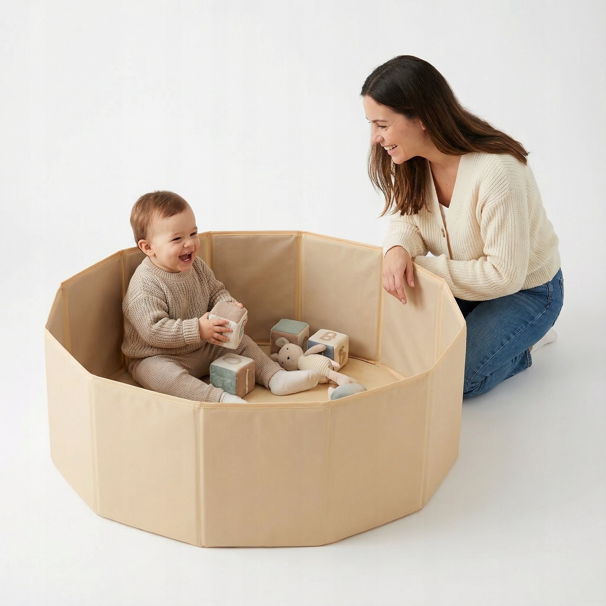 Dry pool folding playpen beige For Children 80x23 Selonis BS-100X empty Manufacturer code 5905054868031