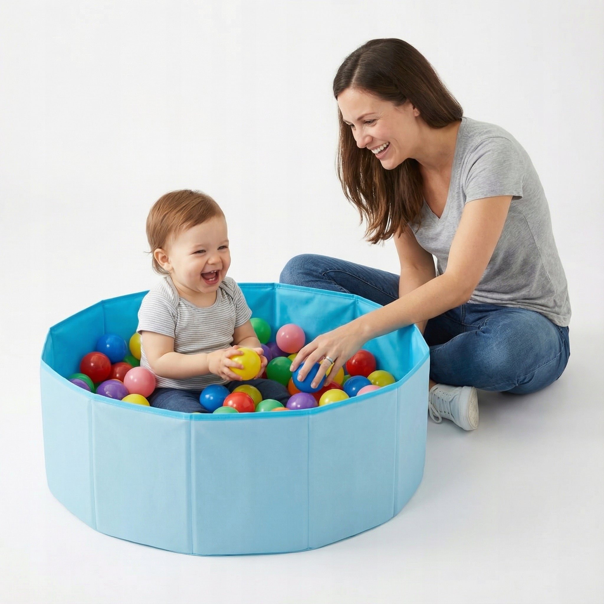 Dry pool folding playpen blue For Children Selonis BS-100X empty Manufacturer code 5902687441716