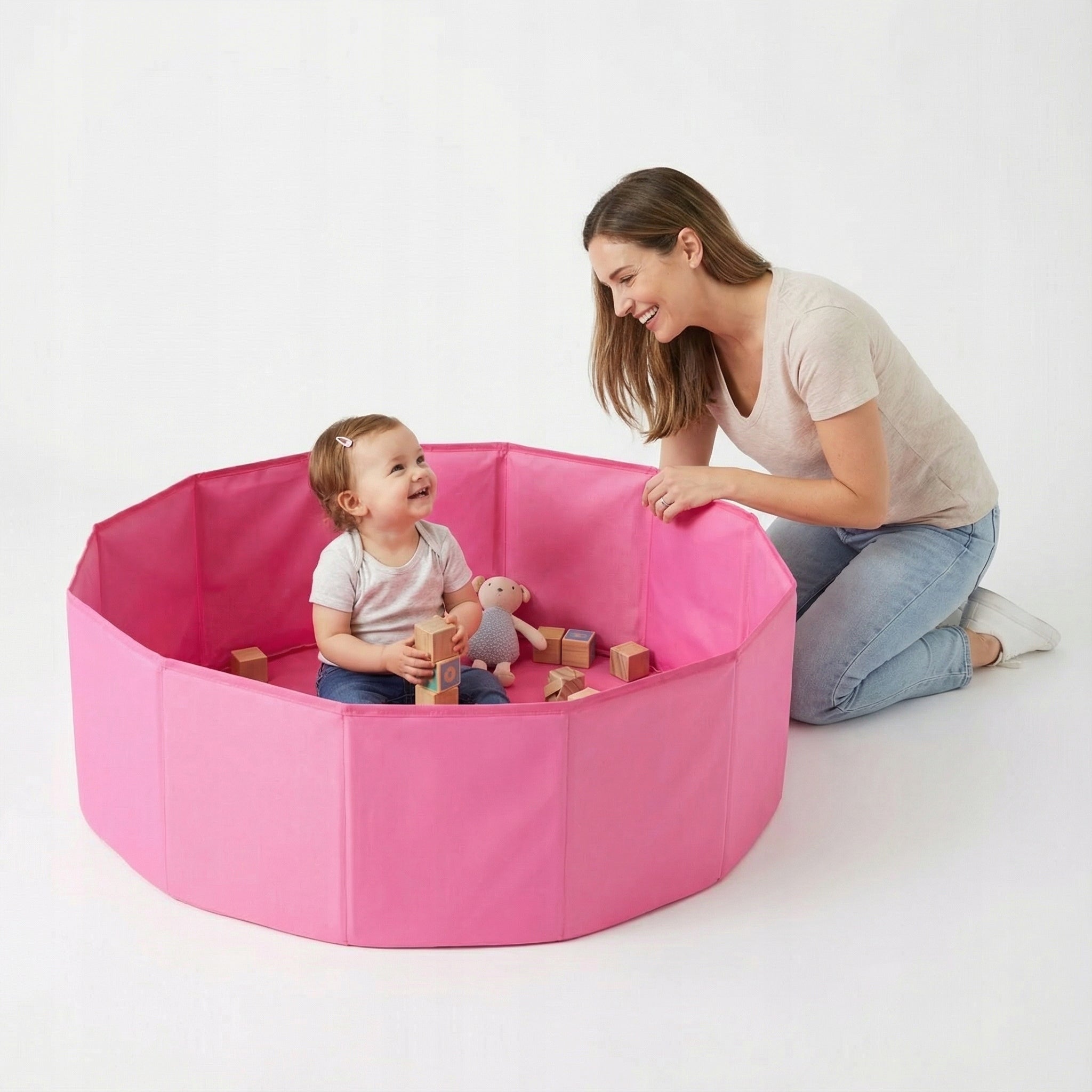Dry pool folding playpen pink For Children 80x23 Selonis BS-100X empty Manufacturer code 5902687441709