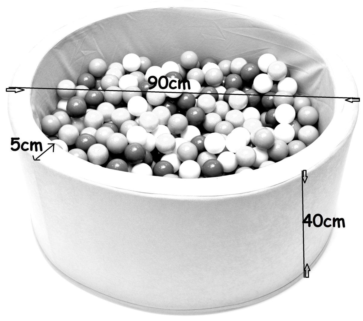 Dry pool for children with balls 200 balls playpen 90x40 pool Brand Welox