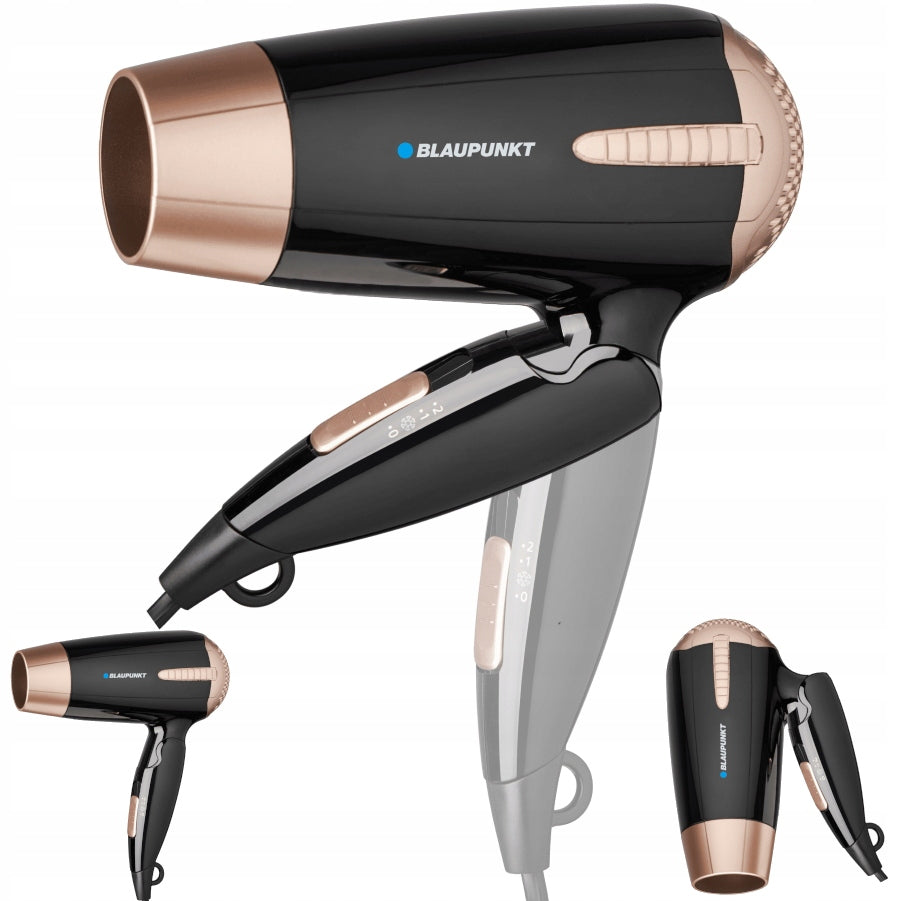 Dryer BLAUPUNKT HDD 301BK Black FOLDING Tourist Handle HDD301BK
