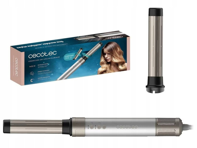 Dryer CECOTEC CeramicCare 2 in 1 AirGlam Silver 45 mm