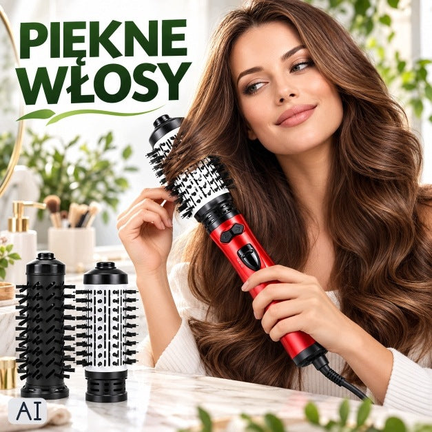 Dryer-Curler 3in1 Rotary Brush for Hair with Ionization 2 Heads Packaging status original