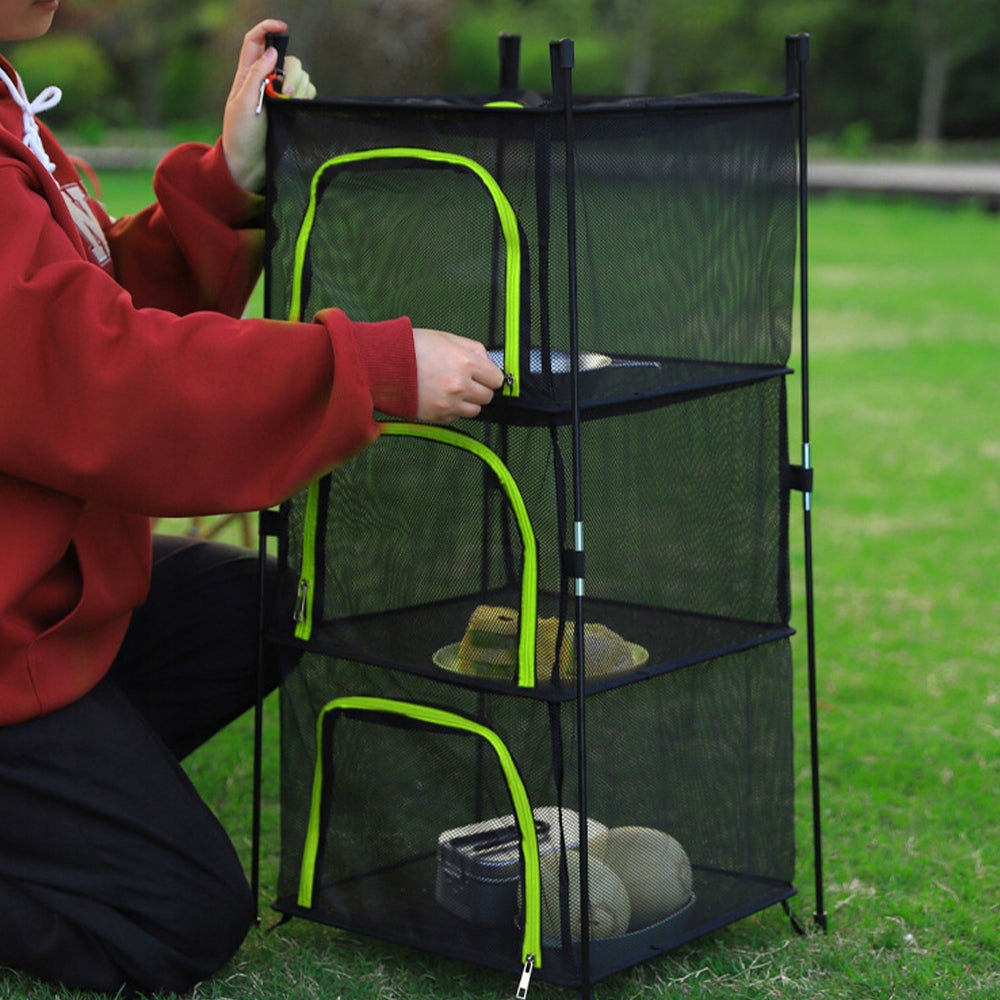 Dryer Hanging Mesh for Drying Herb Mushrooms Folding with Mosquito Net Brand Bedee