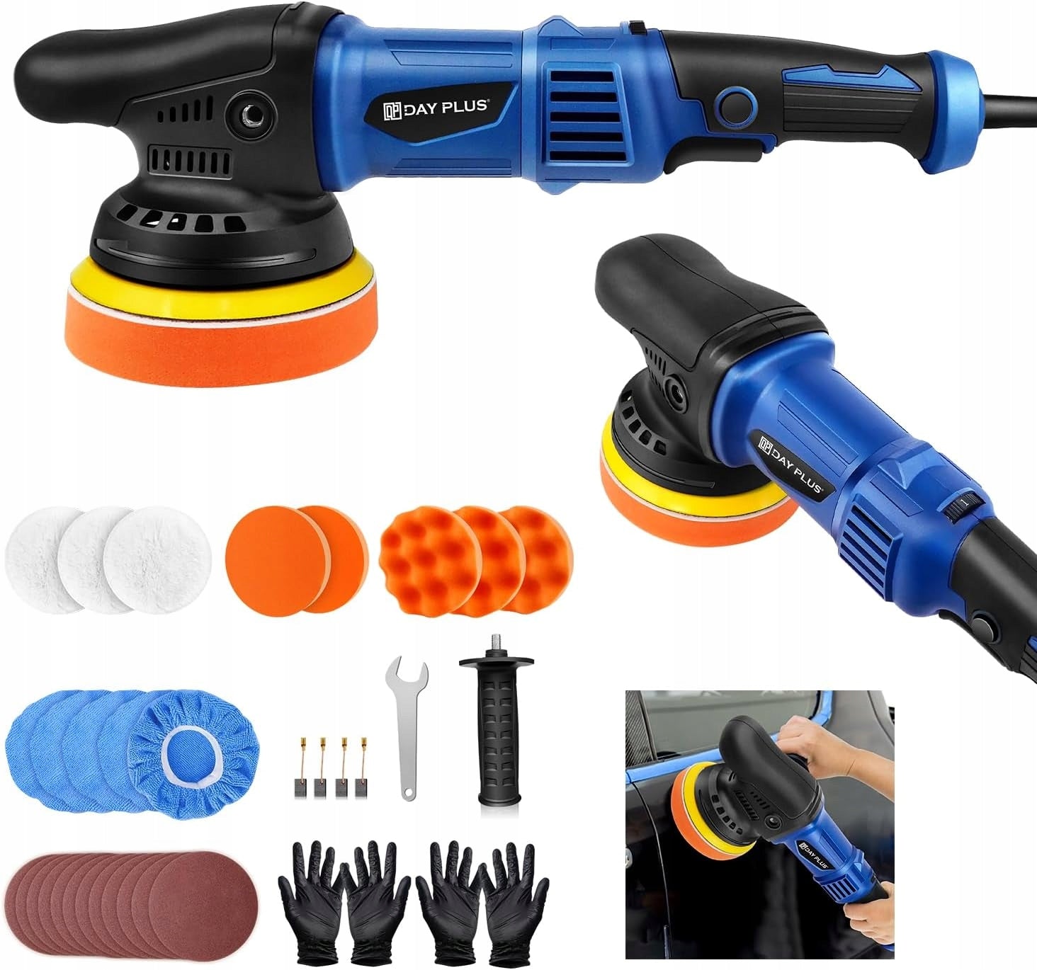 Dual Action Car Polisher 920W Random Orbital Polisher Waxing Machine