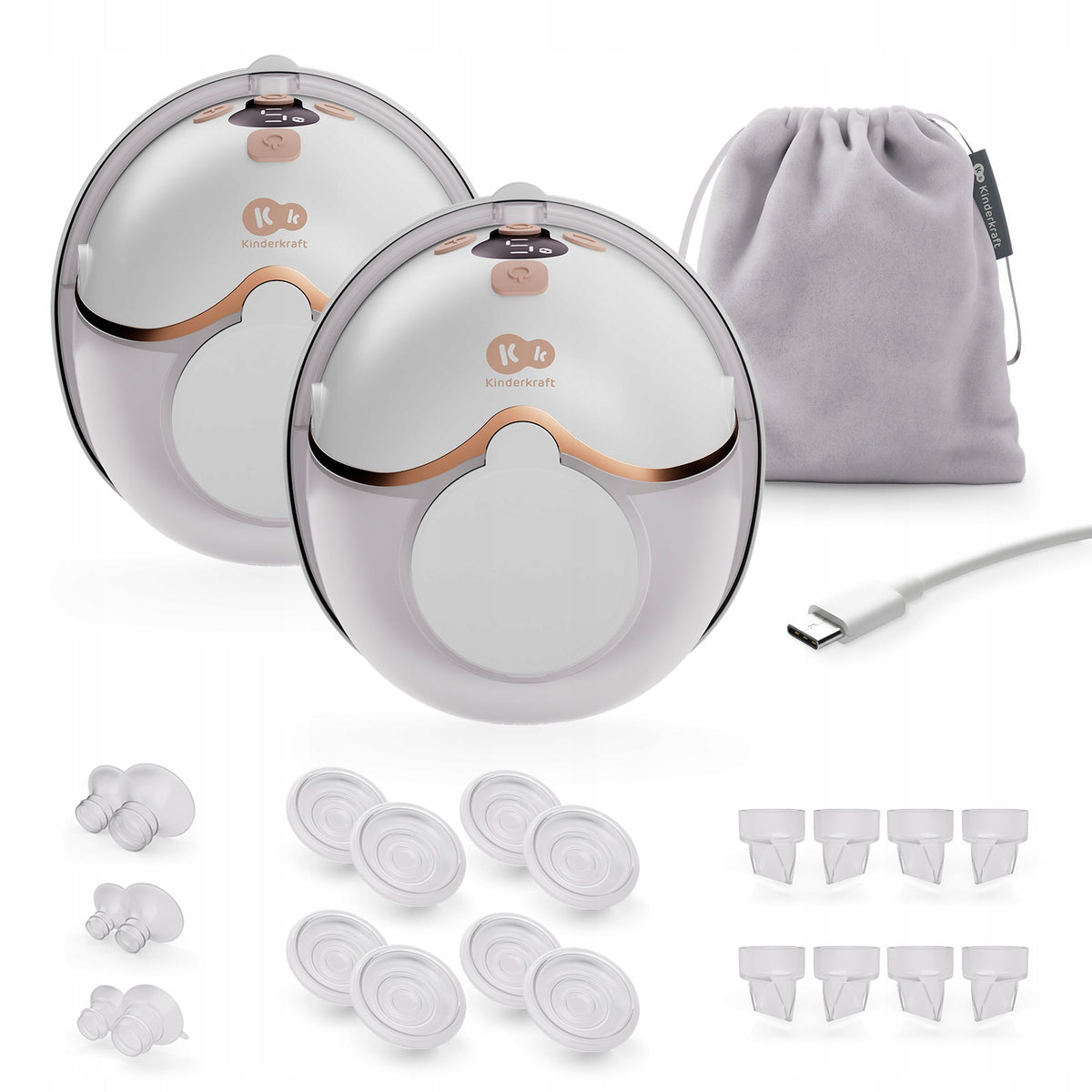 Dual Shell Breast Pump Wireless Electric Kinderkraft MAMAFLOW