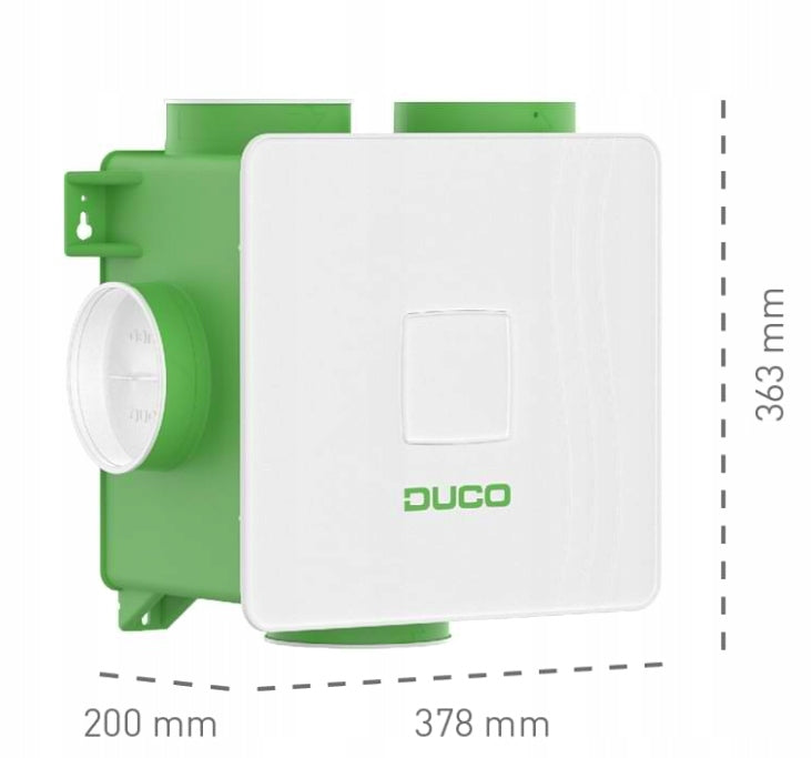 DucoBox Silent 2.0 exhaust control panel exhaust ventilation 400 m3/h quiet Range of energy efficiency classes A+ - G