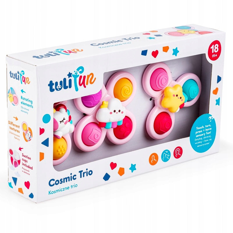 Dumel Space Trio Pink Sensory Toy 3 Pieces Suction Cups 18m+