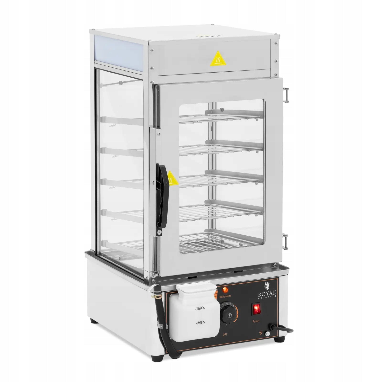 Dumpling steamer heater, heating display cabinet 1250W 5 grates Packaging status original