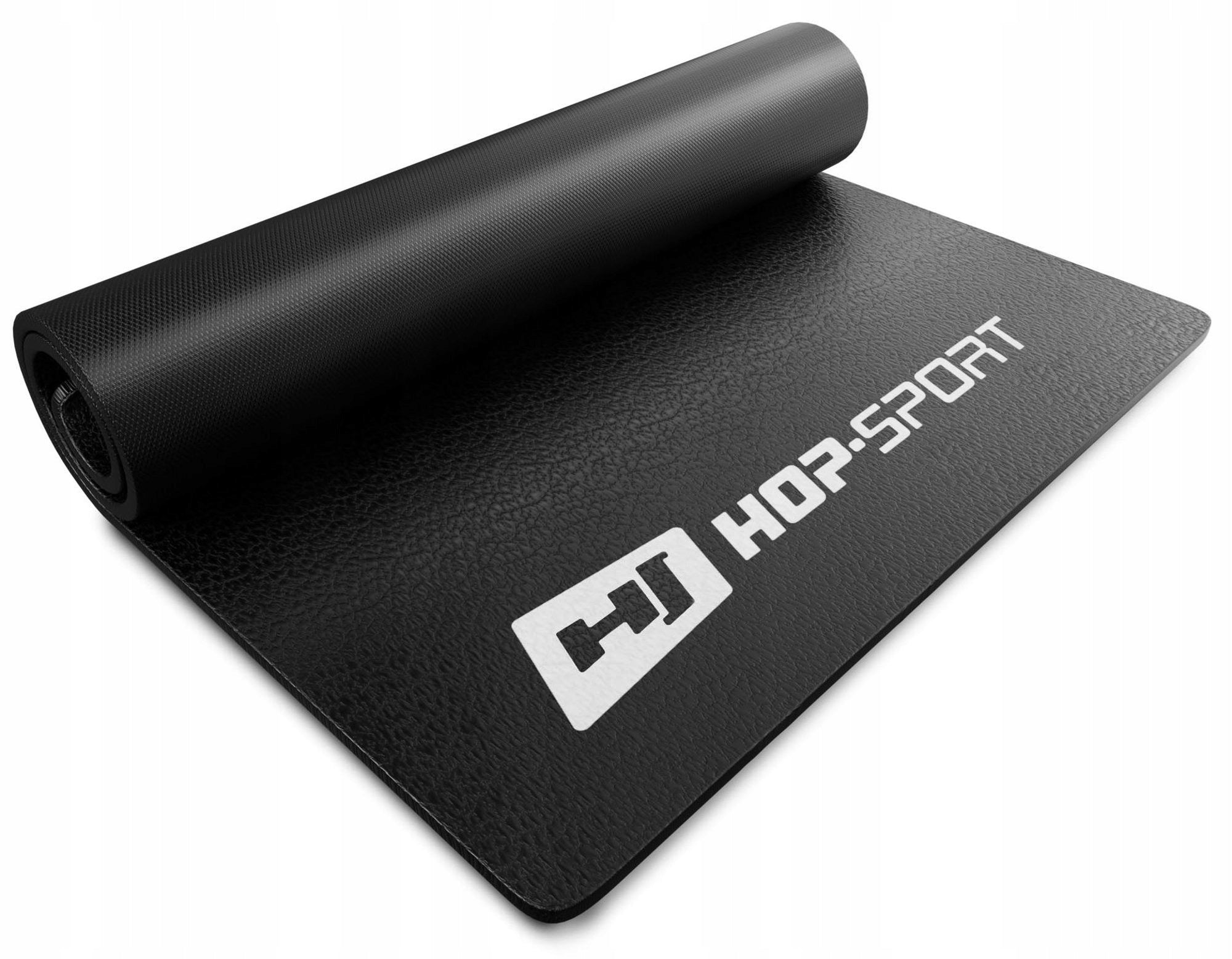 Durable mat for gym equipment Hop-Sport 120 cm x 60 cm black PVC Brand Hop-Sport