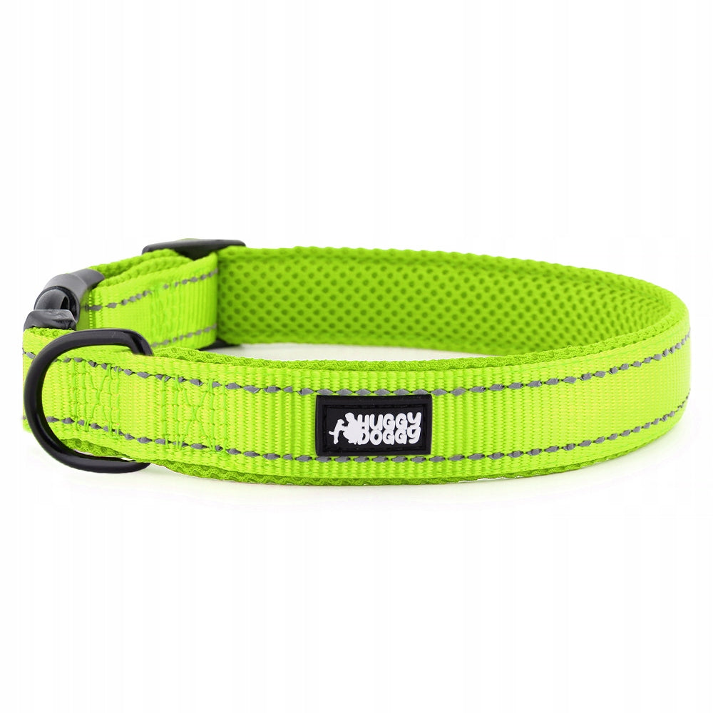 Durable reflective dog collar HUGGY DOGGY adjustable Shepherd L Manufacturer code Obroże dla psa HUGGY DOGGY DAILY regulowane