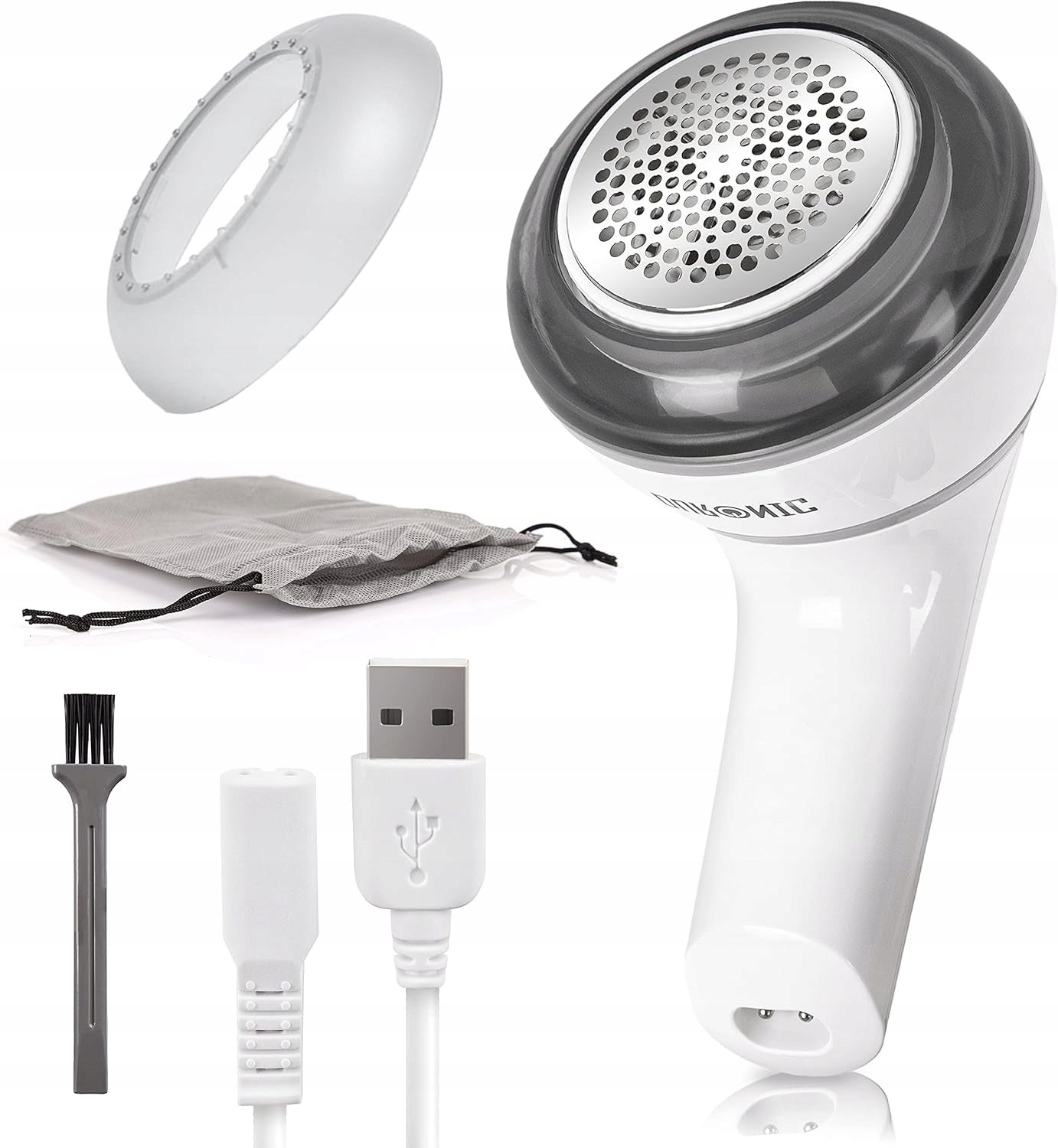 Duronic FS16USB Fabric Shaver Removes USB Pump Lint for Upholstery Clothes