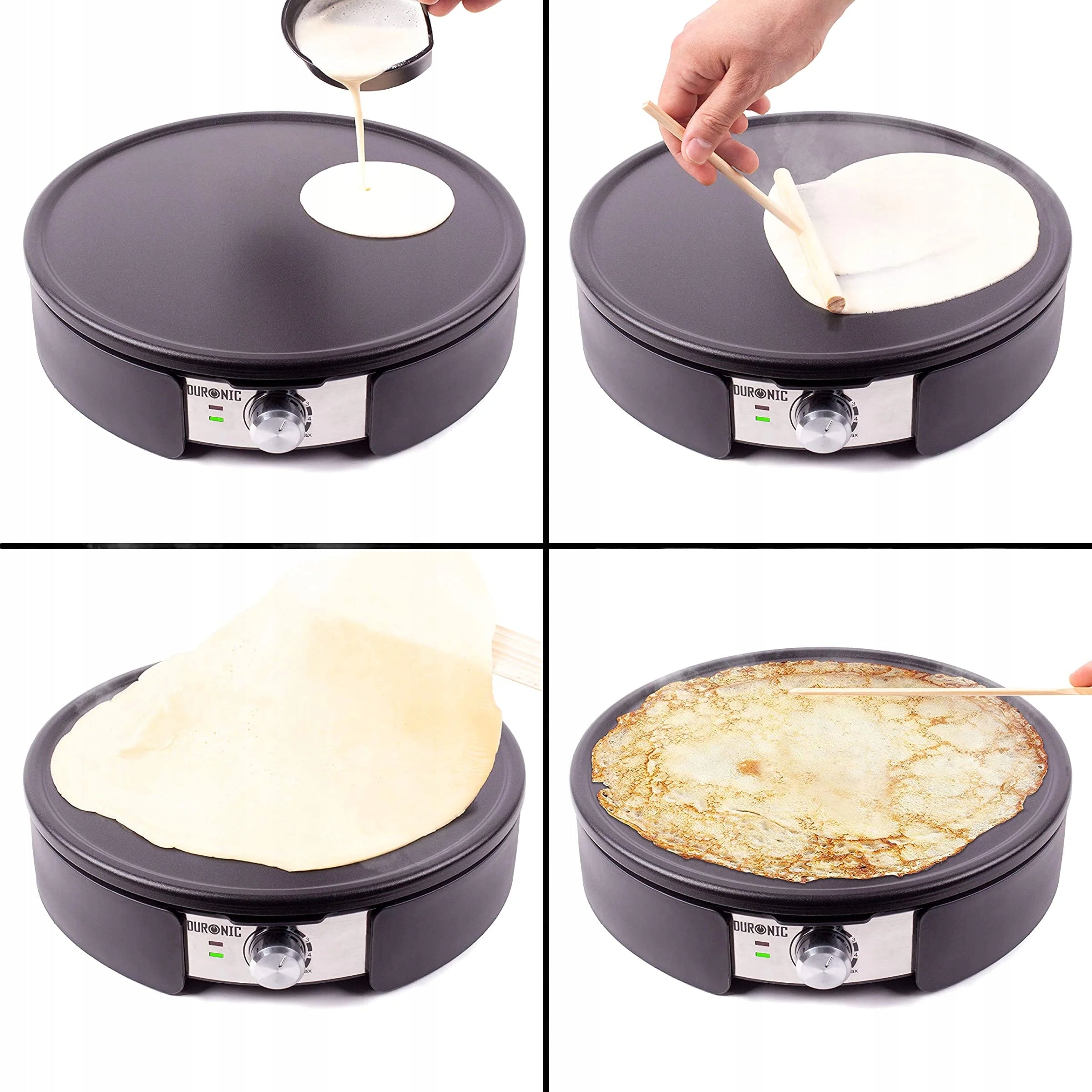 Duronic PM152 electric pancake maker pancake pan Power rating 1500 W