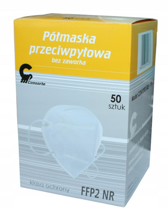 Dust mask HALF MASK WITHOUT VALVE 50pcs